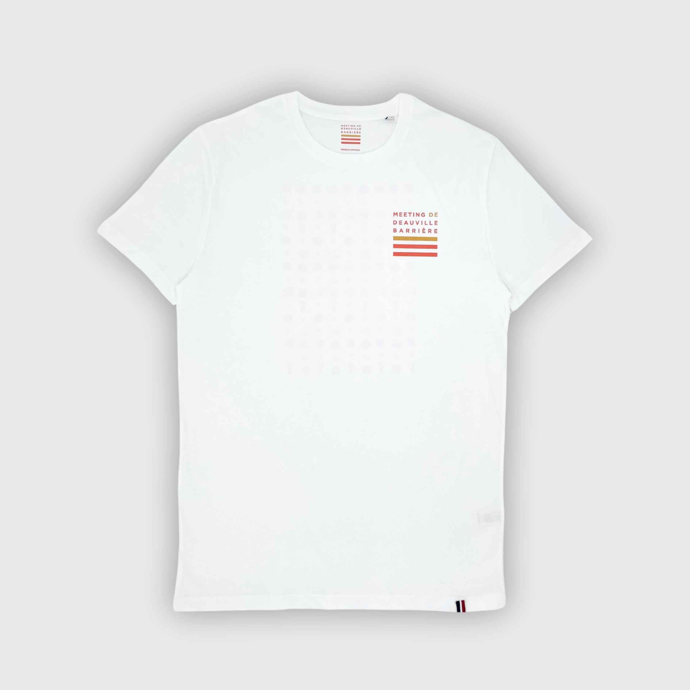 T-shirt Meeting de Deauville Barrière Picto Diurne Mixte Blanc