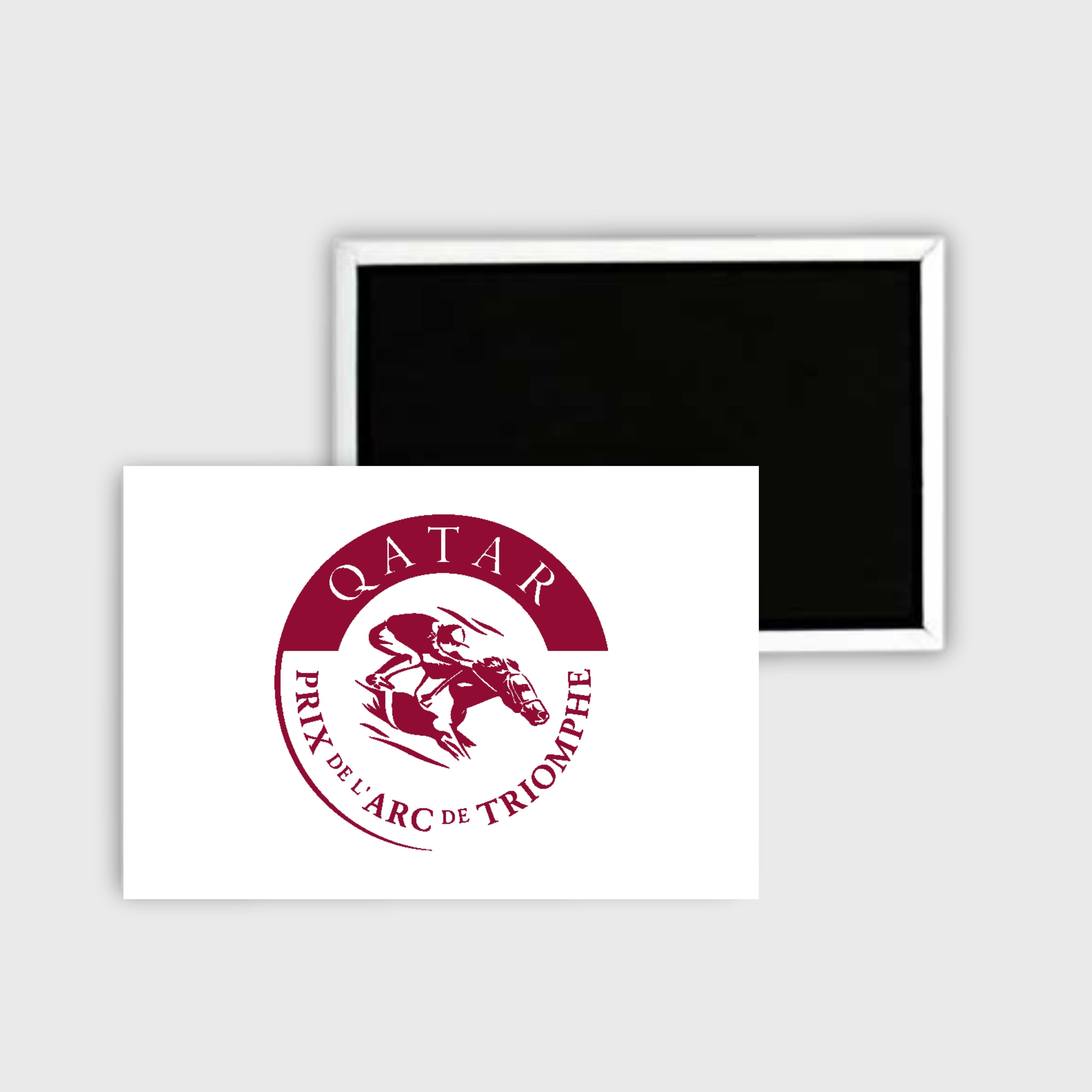 Magnet Qatar Prix de l'Arc de Triomphe Logo Rouge Blanc