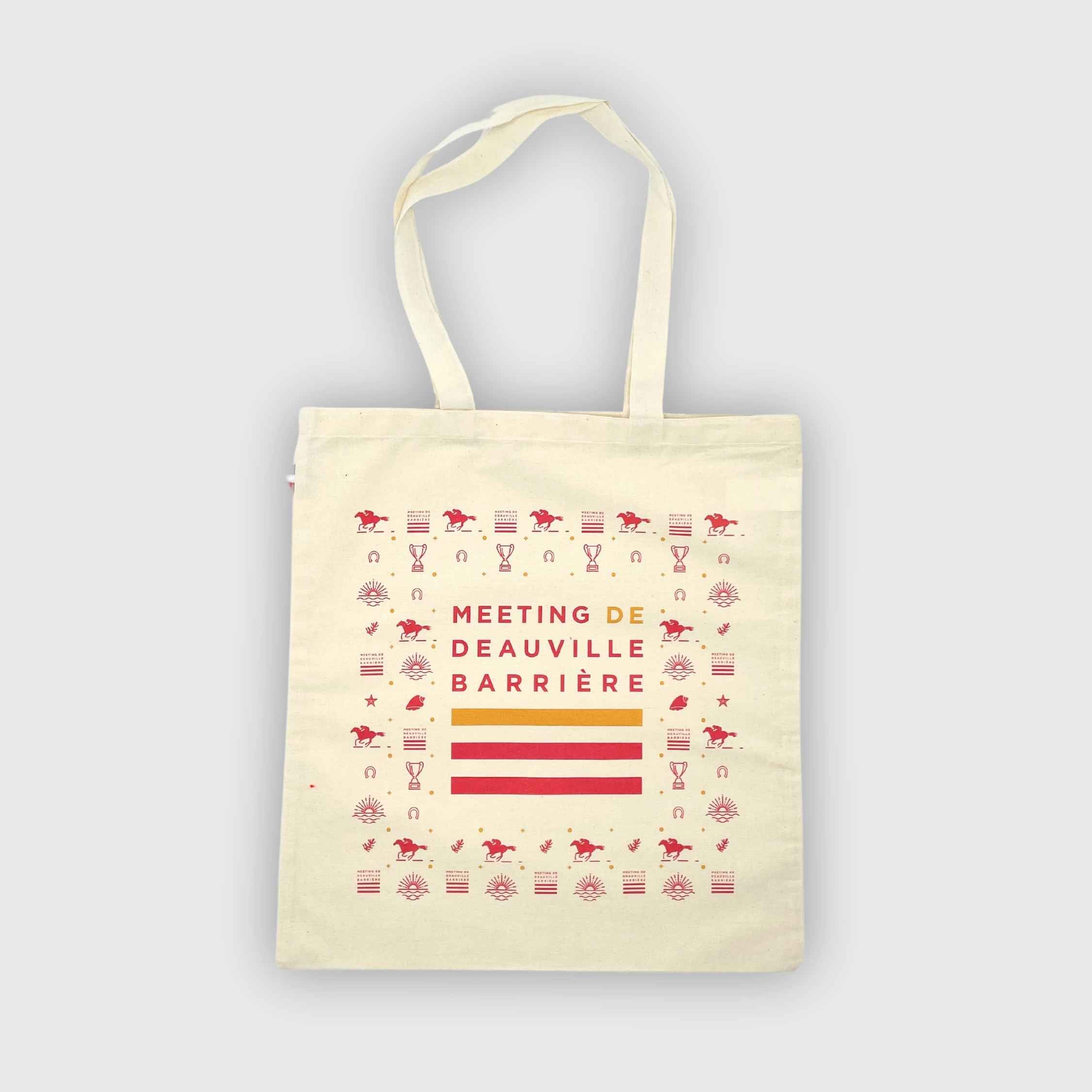 Tote Bag Meeting de Deauville Barrière François Beige Naturel