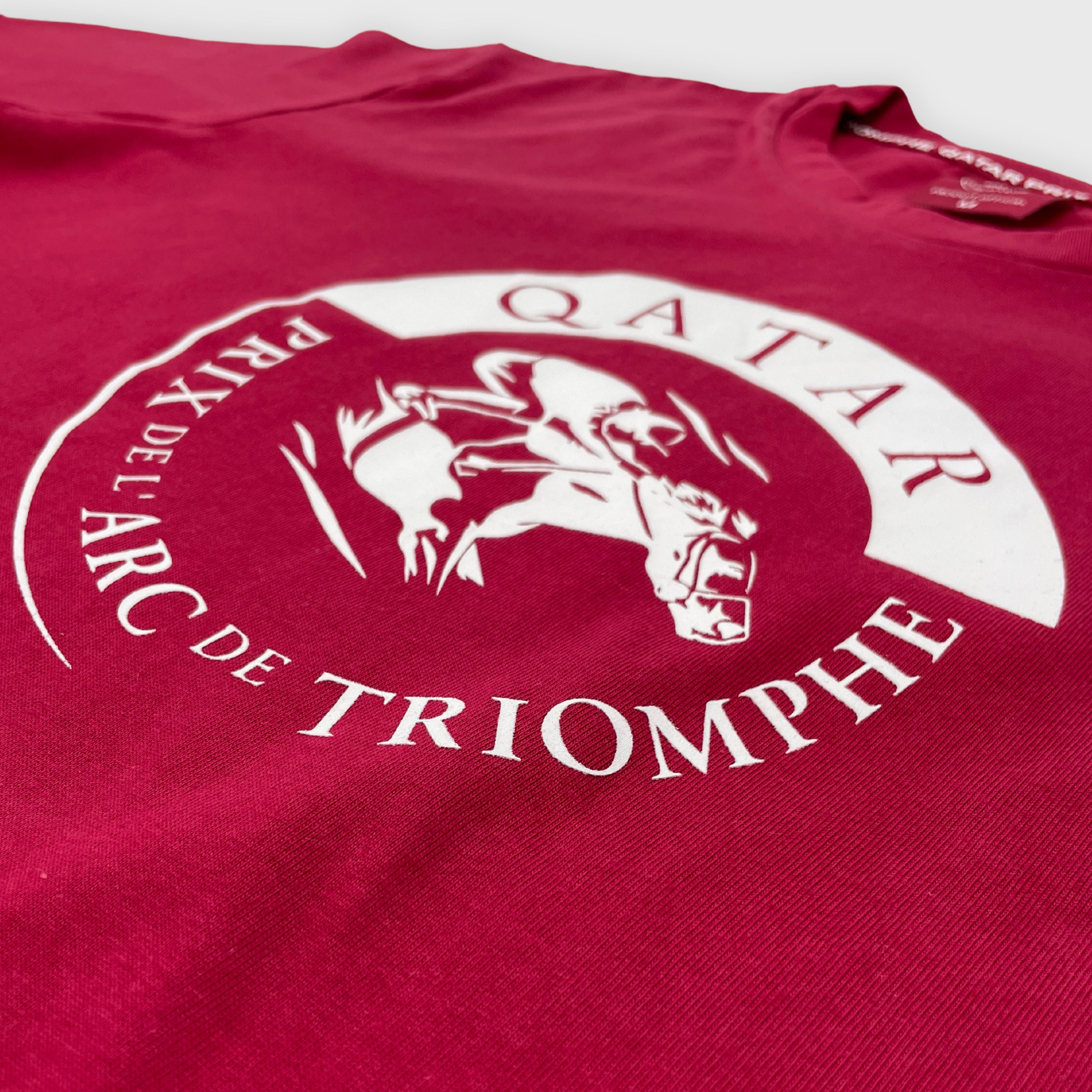 T-shirt Qatar Prix de l'Arc de Triomphe Logo Mixte Rouge