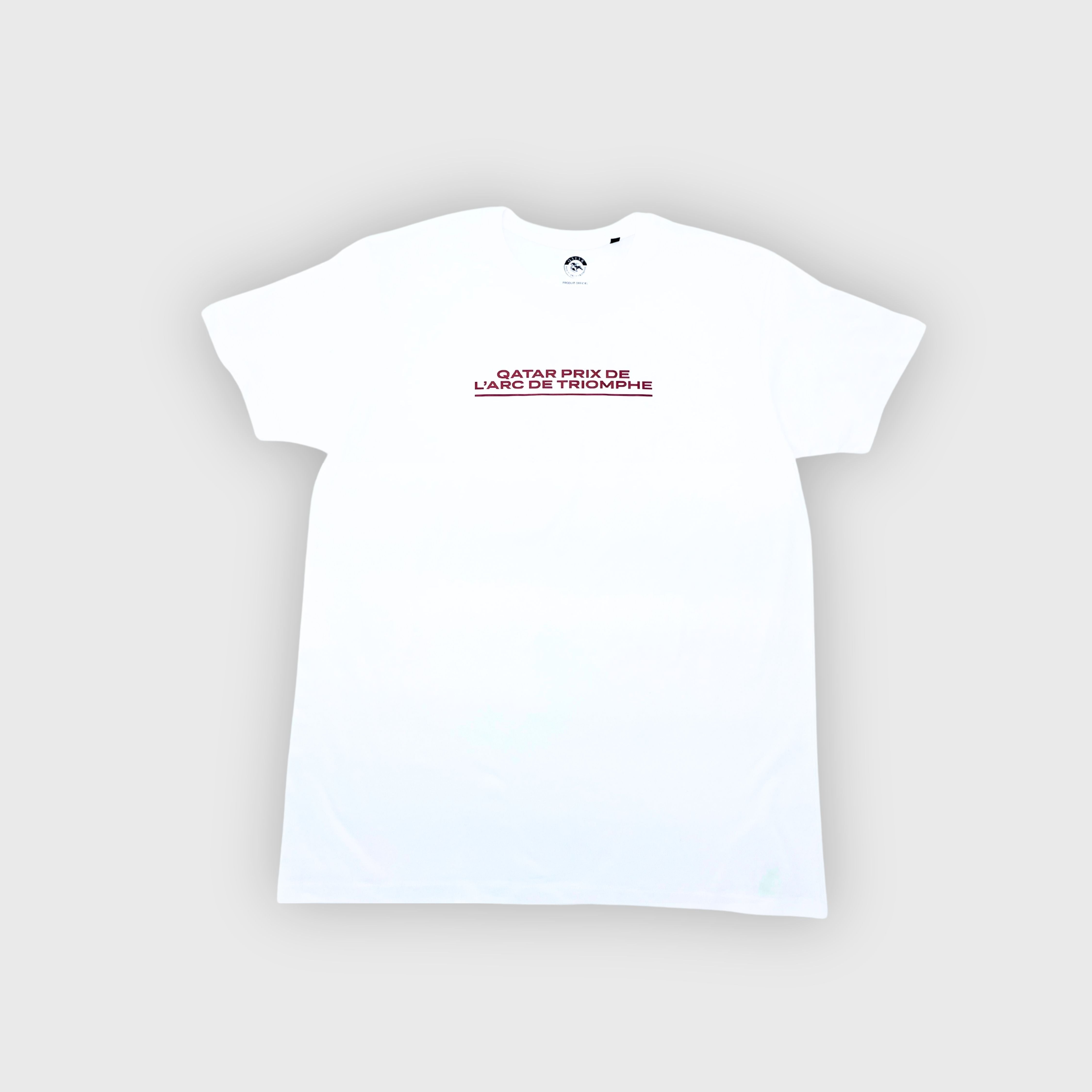 T-shirt Qatar Prix de l'Arc de Triomphe Arches Mixte Blanc