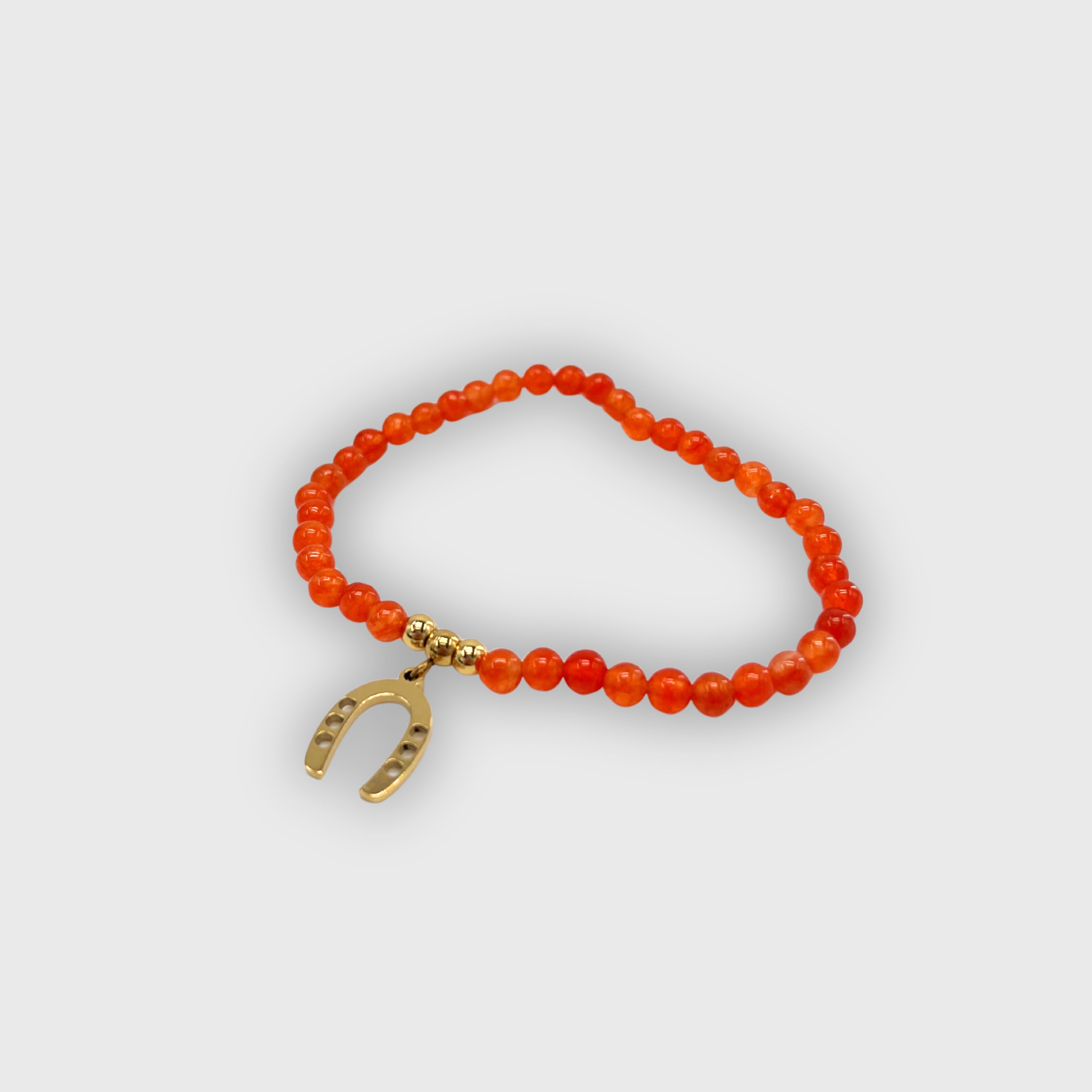 Bracelet Hippodrome en Famille Perle Fer Doré