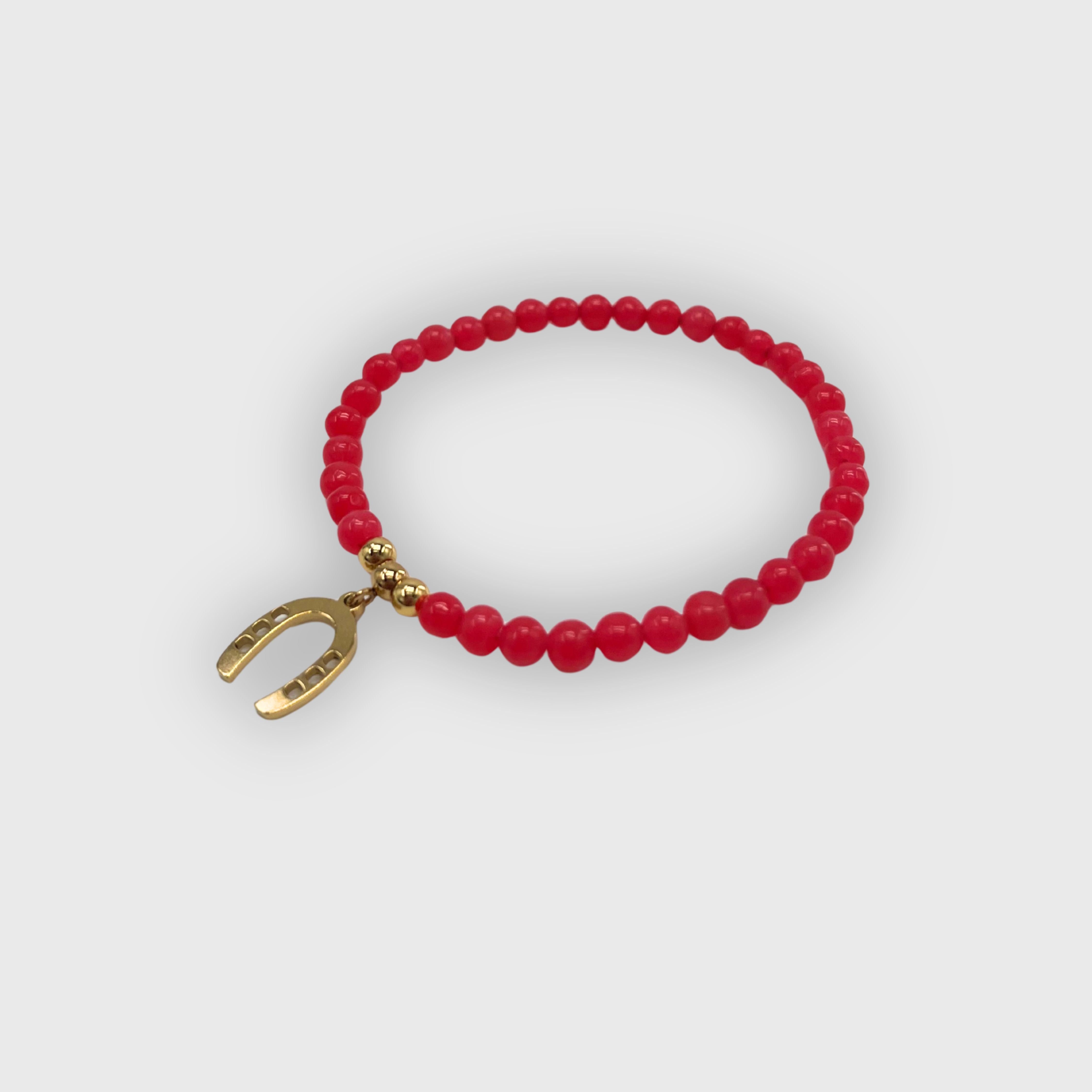 Bracelet Hippodrome en Famille Perle Fer Doré