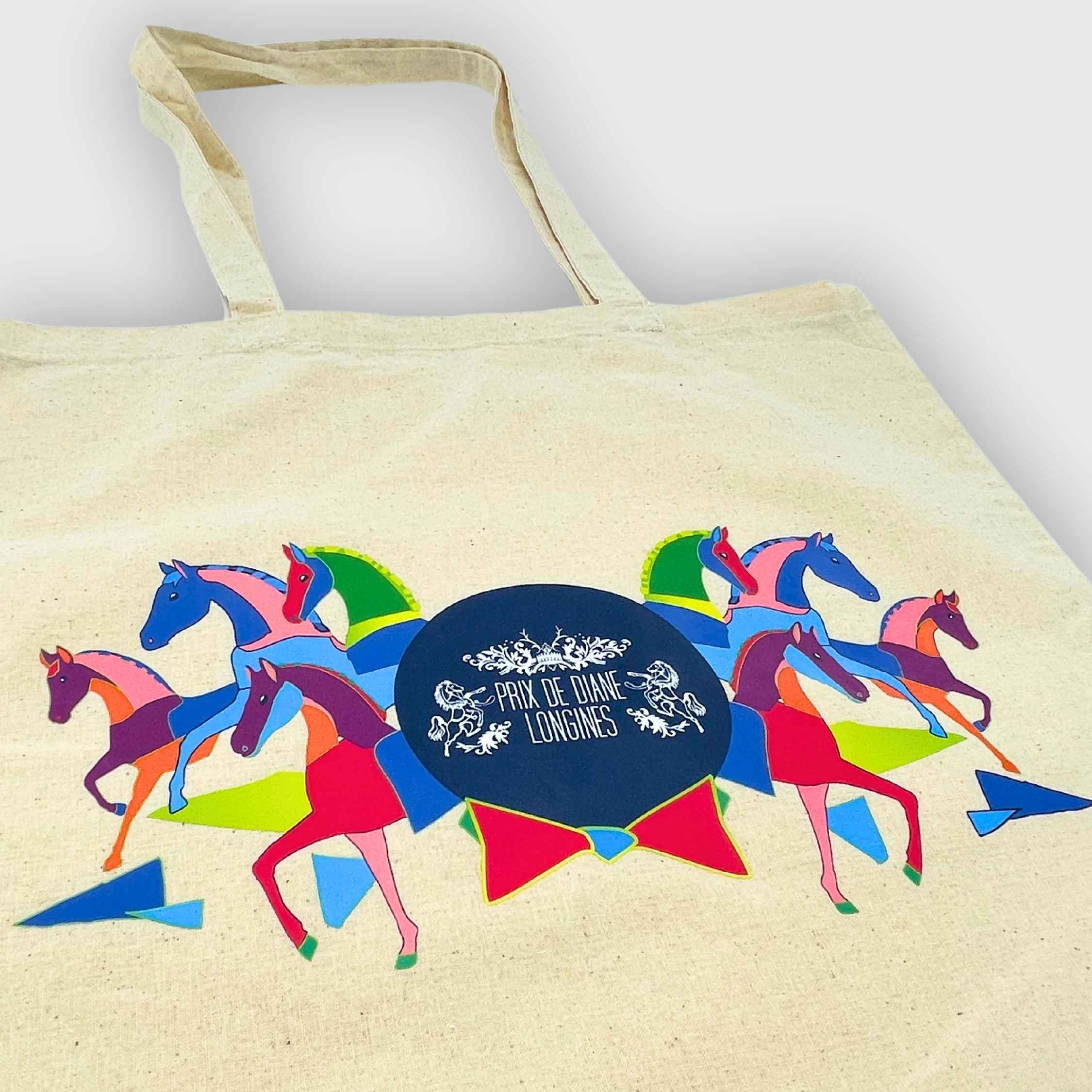 Tote Bag Prix de Diane Longines 2024 Natural Beige