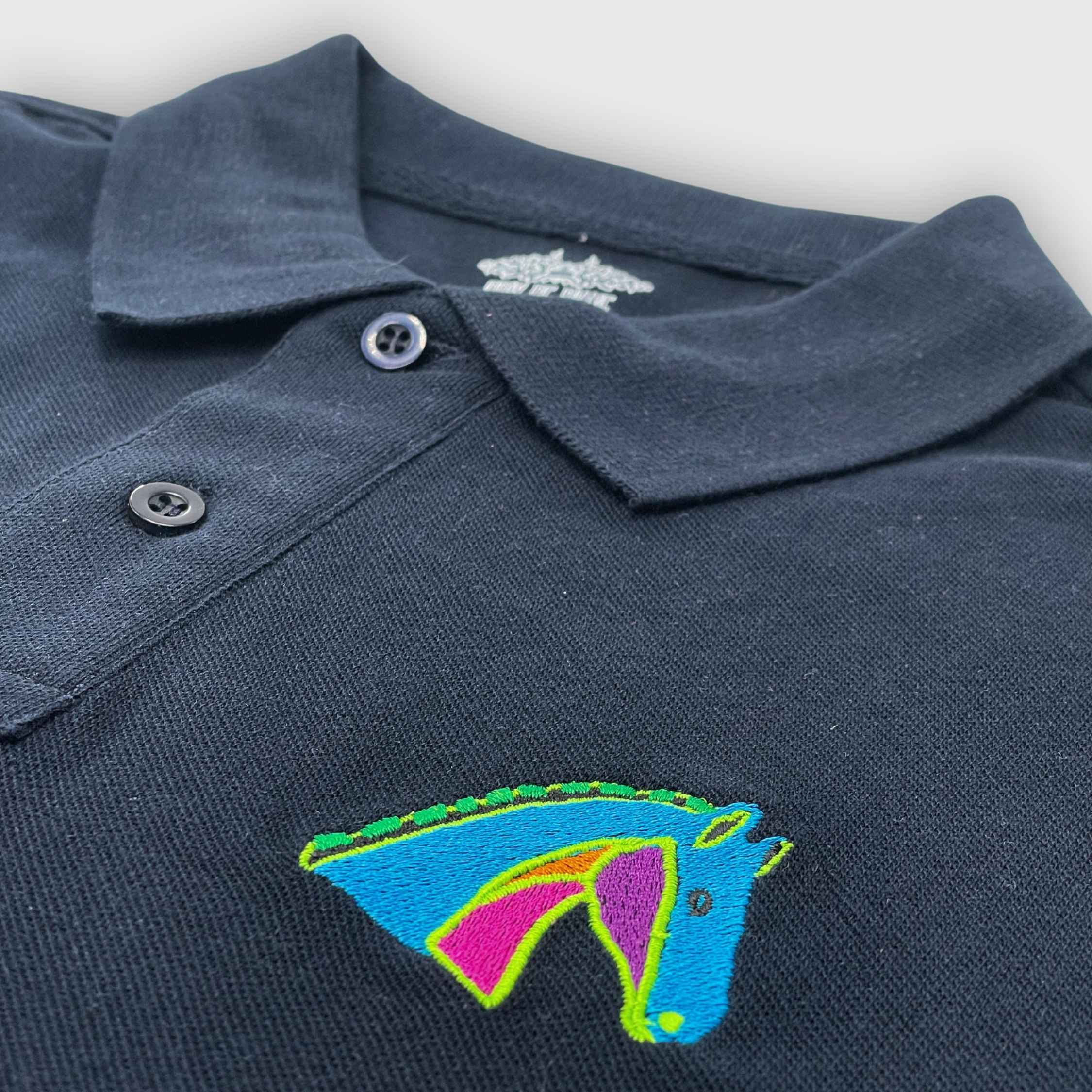 Polo Prix de Diane Longines 2024 Mixed Horse Head Navy Blue