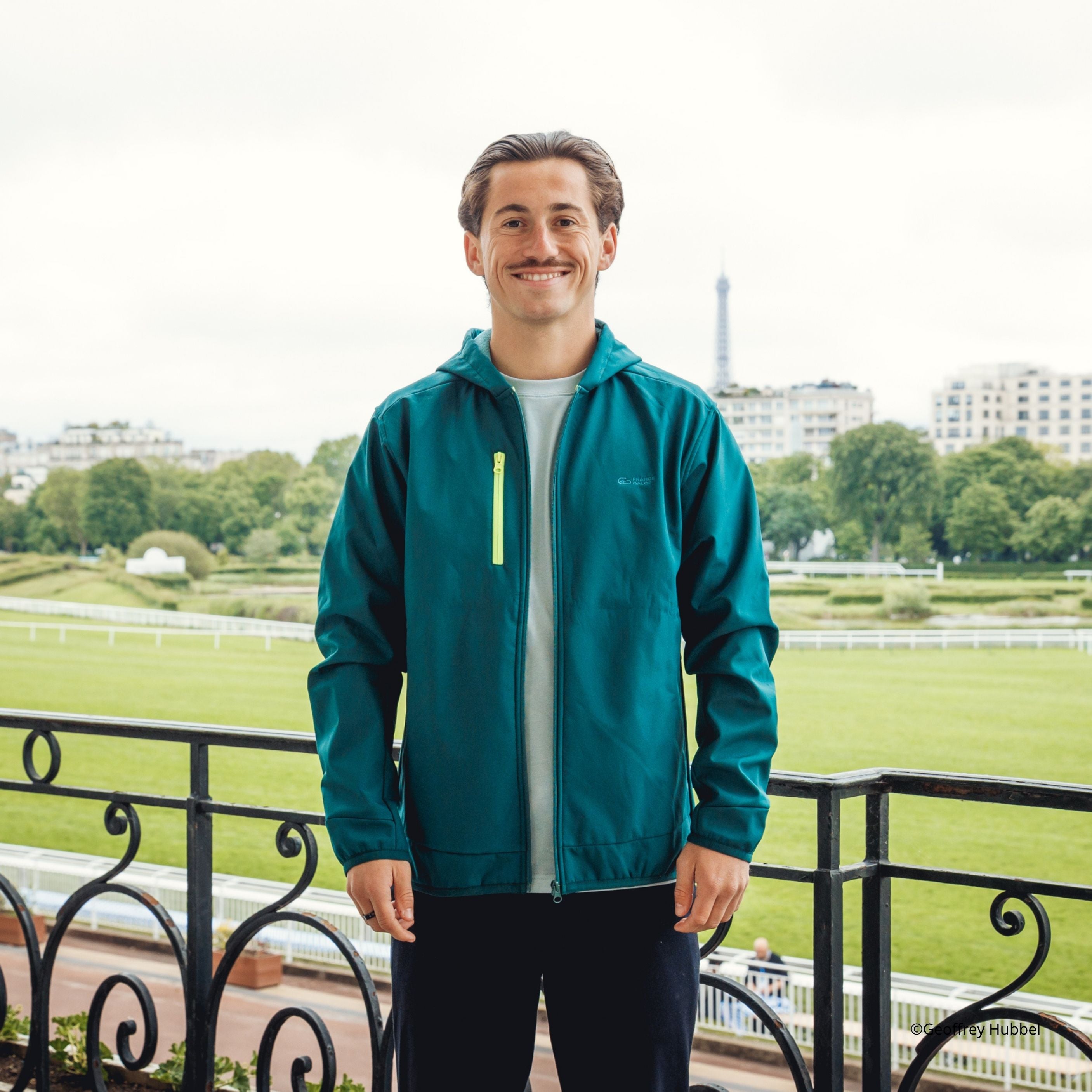 Softshell France Galop Logo Vert Mixte