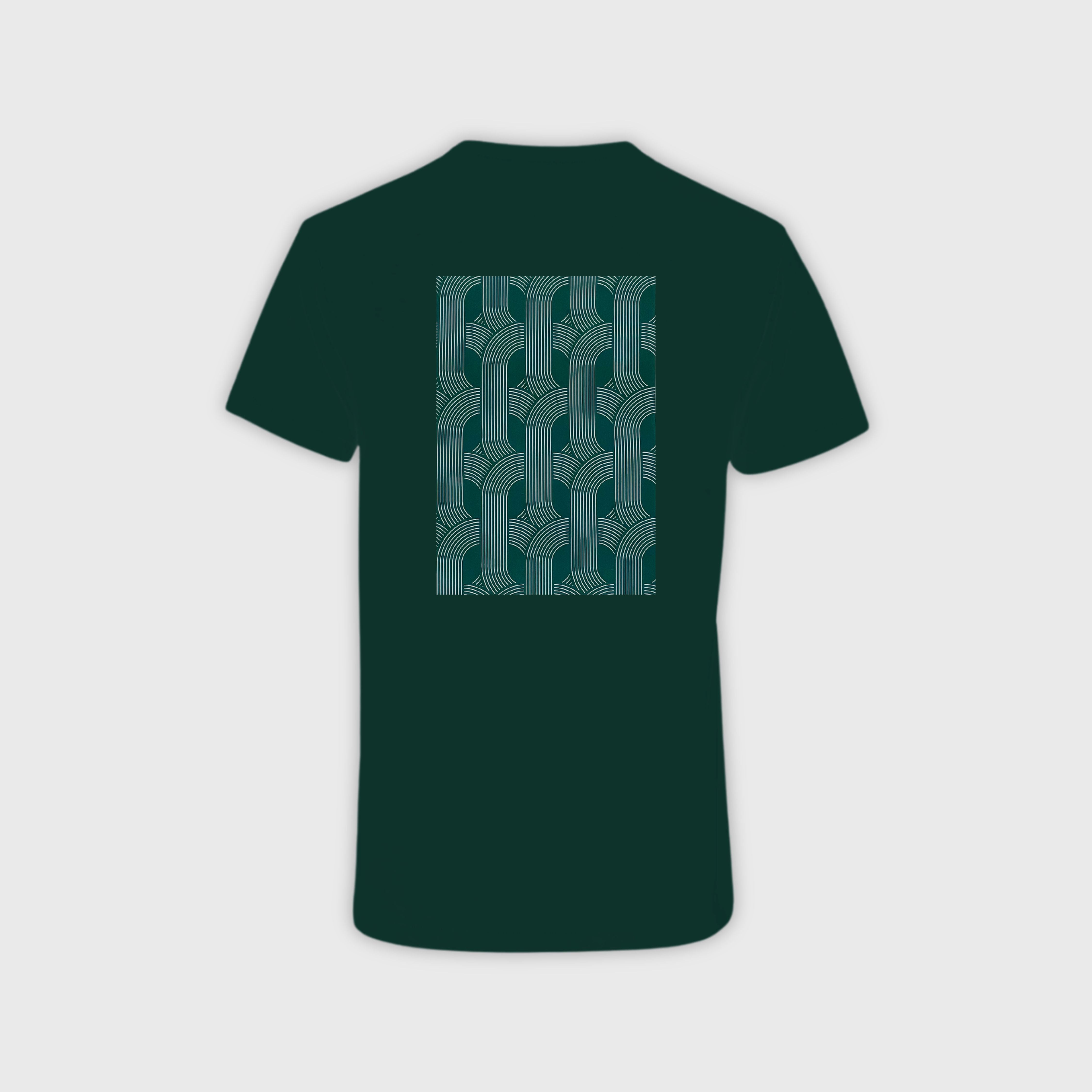 France Galop Live T-shirt Mixed Pattern Green