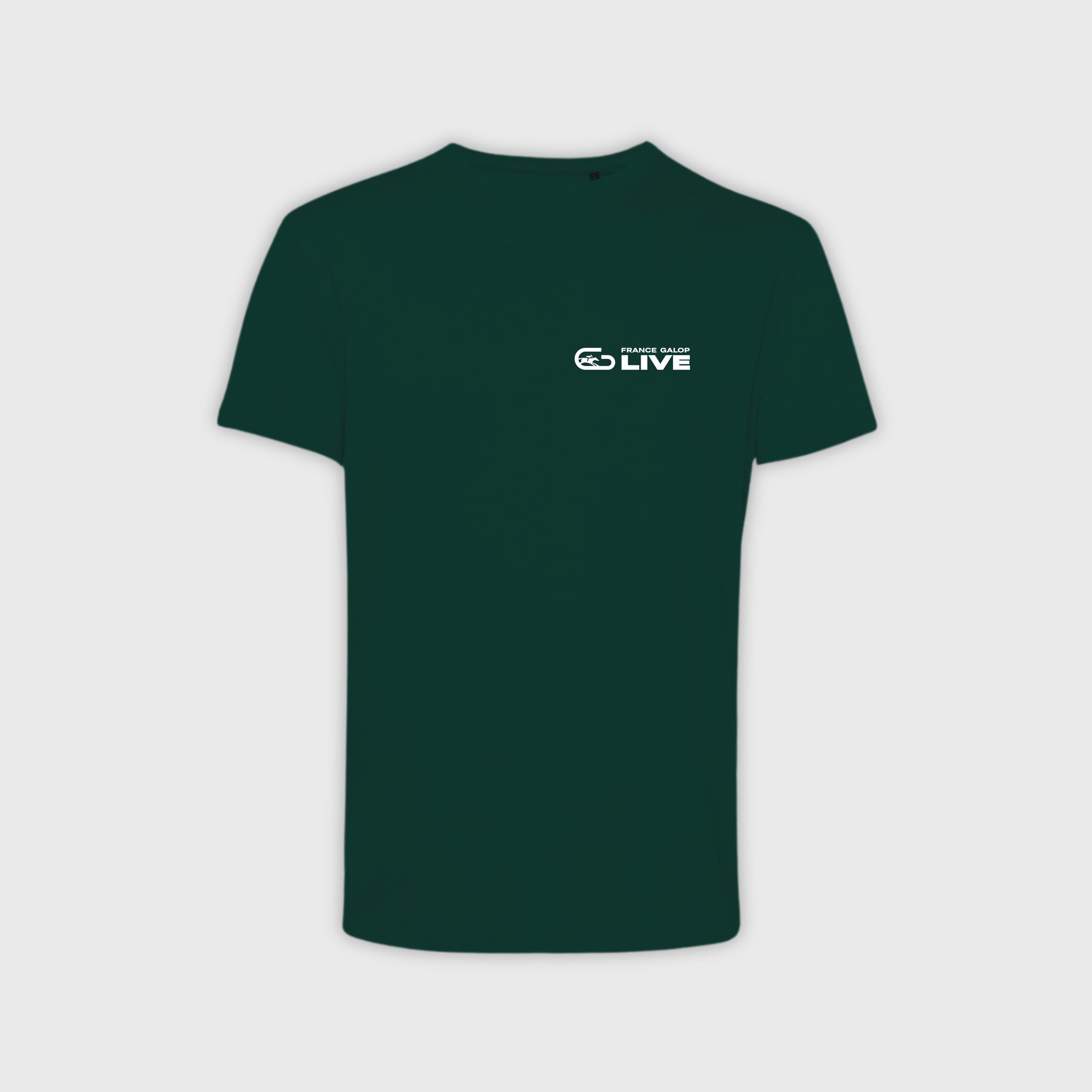 France Galop Live T-shirt Mixed Pattern Green