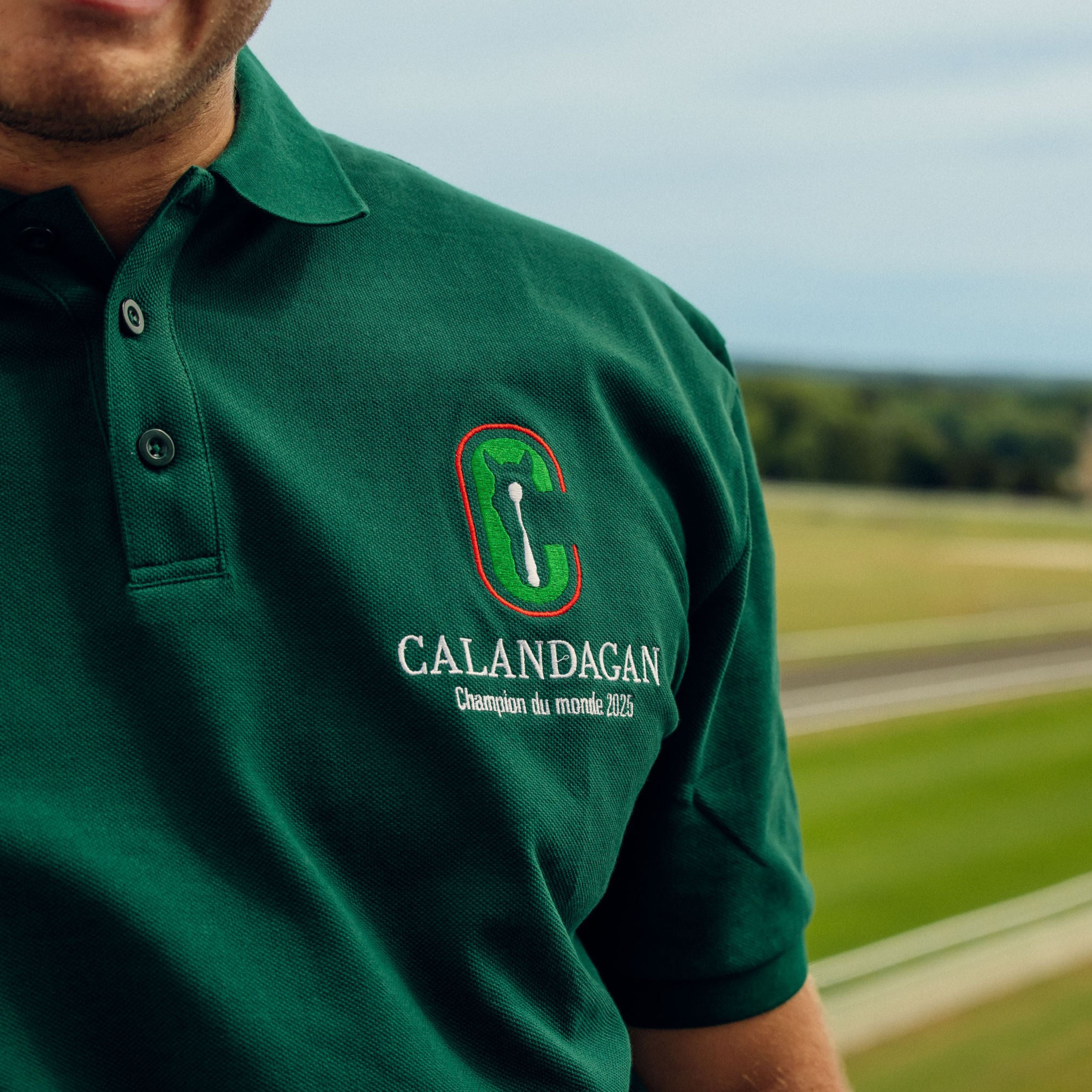 Polo Calandagan Logo Vert Mixte