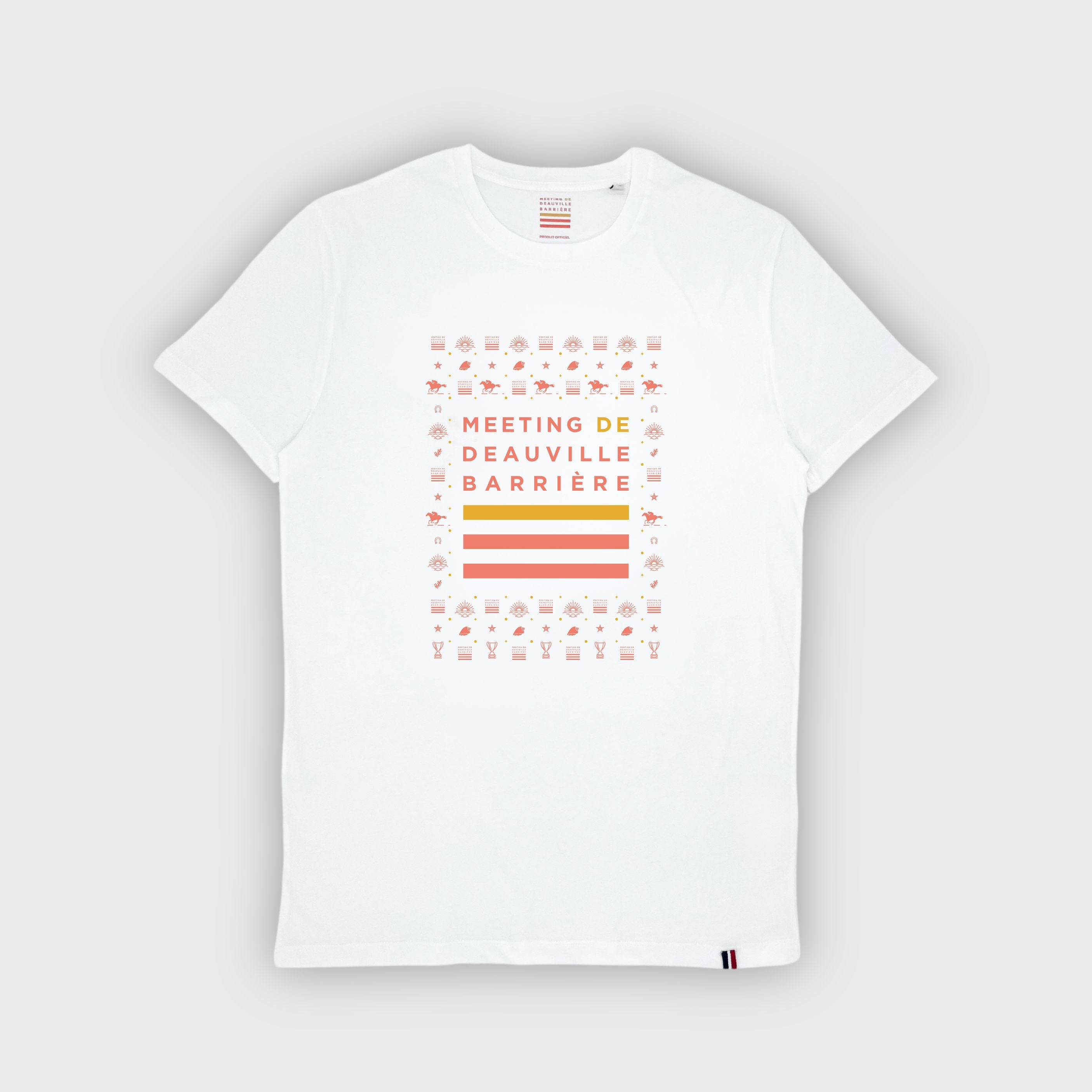 T-shirt Meeting de Deauville Barrière Diurne Mixte Blanc