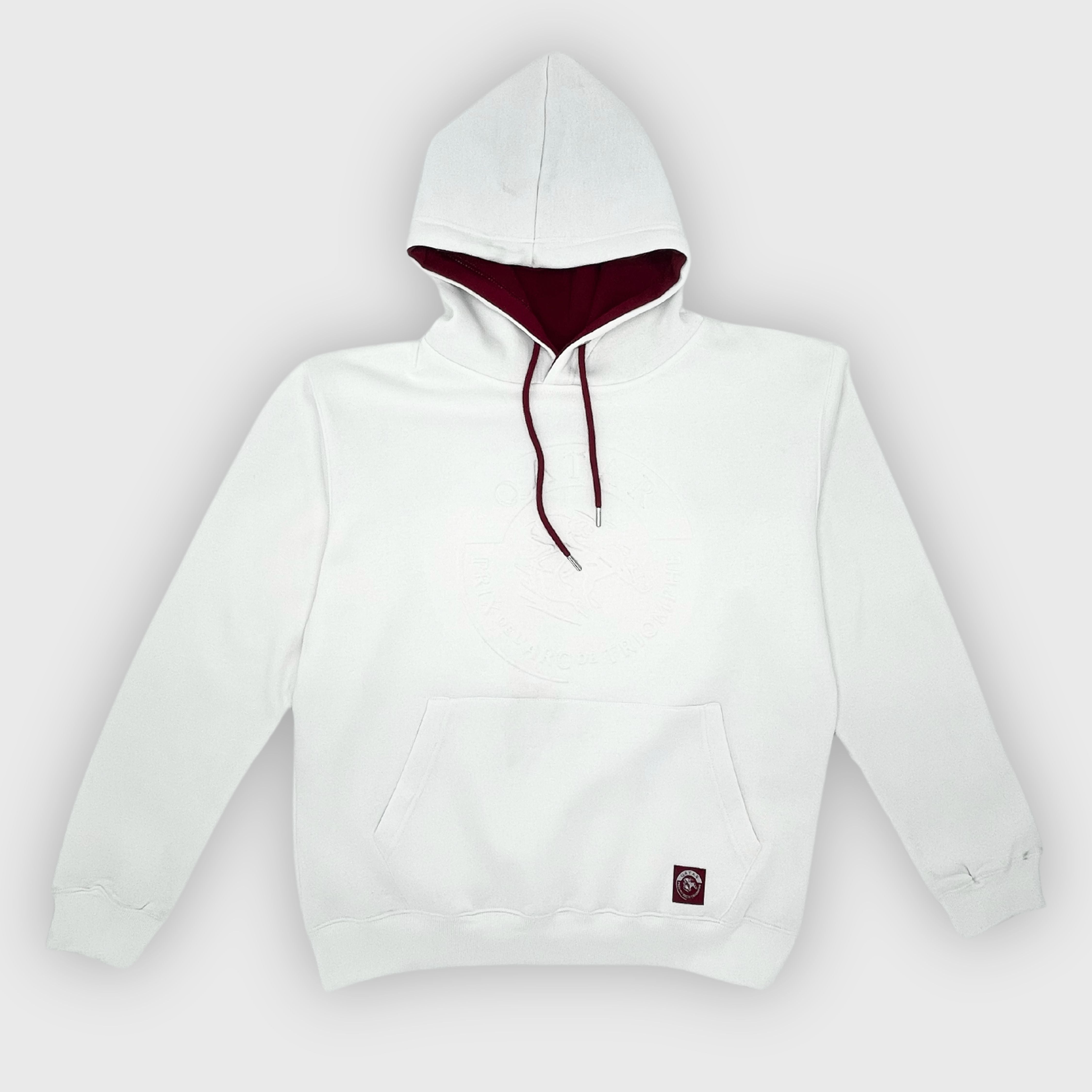 Sweat Qatar Prix de l'Arc de Triomphe Logo Relief Mixte Blanc