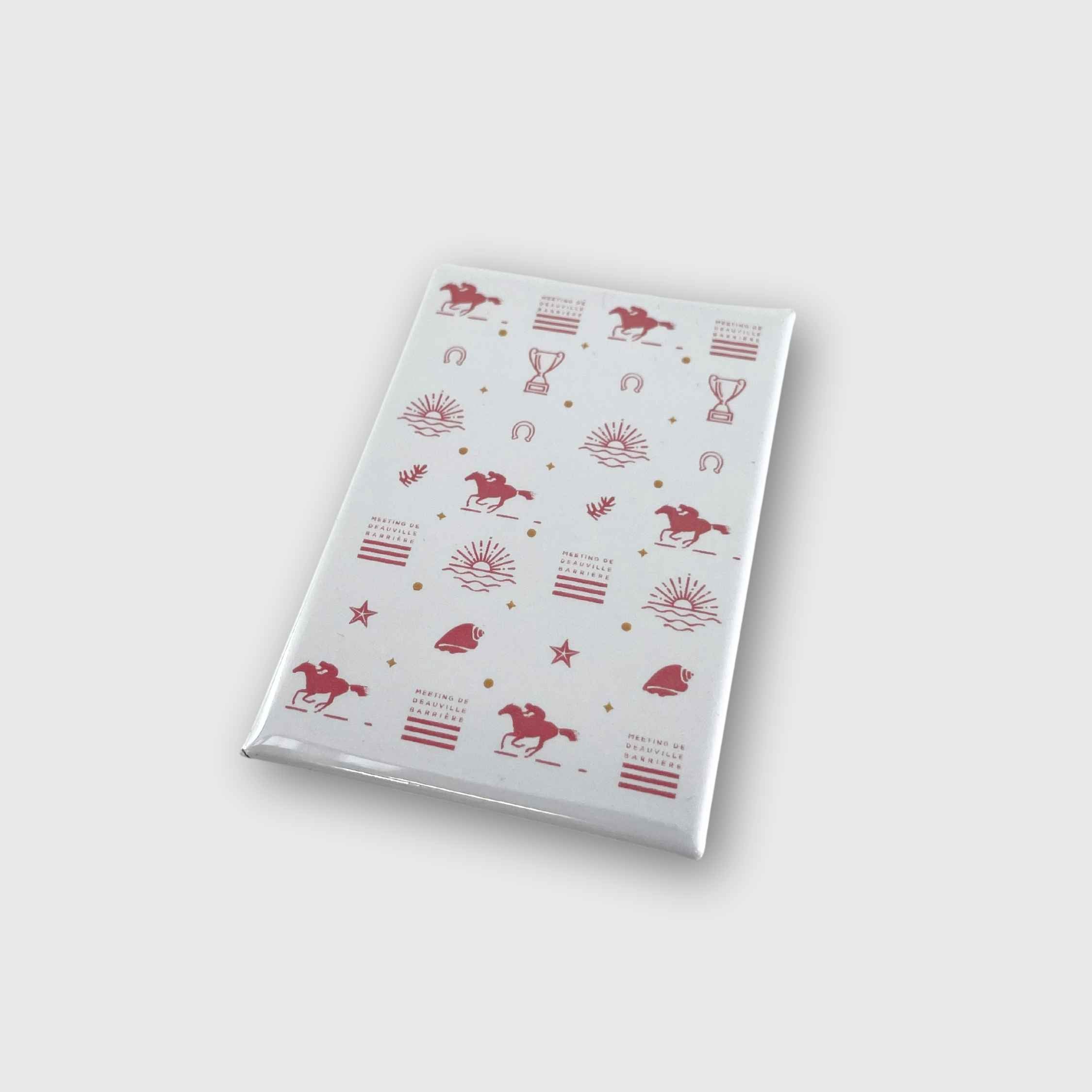 Magnet Meeting de Deauville Barrière Pattern Diurne Blanc