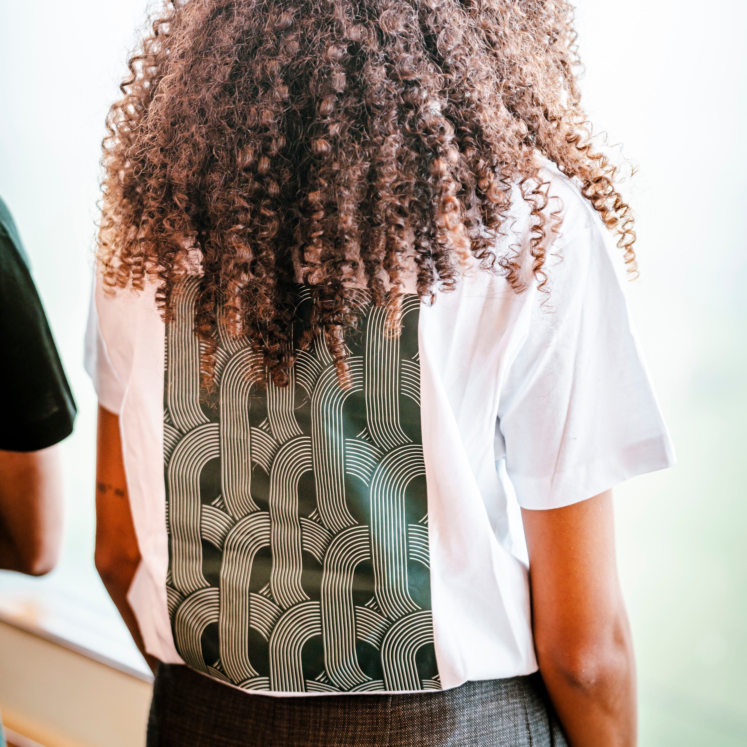 フランスギャロップ ミックス柄 ホワイトTシャツ