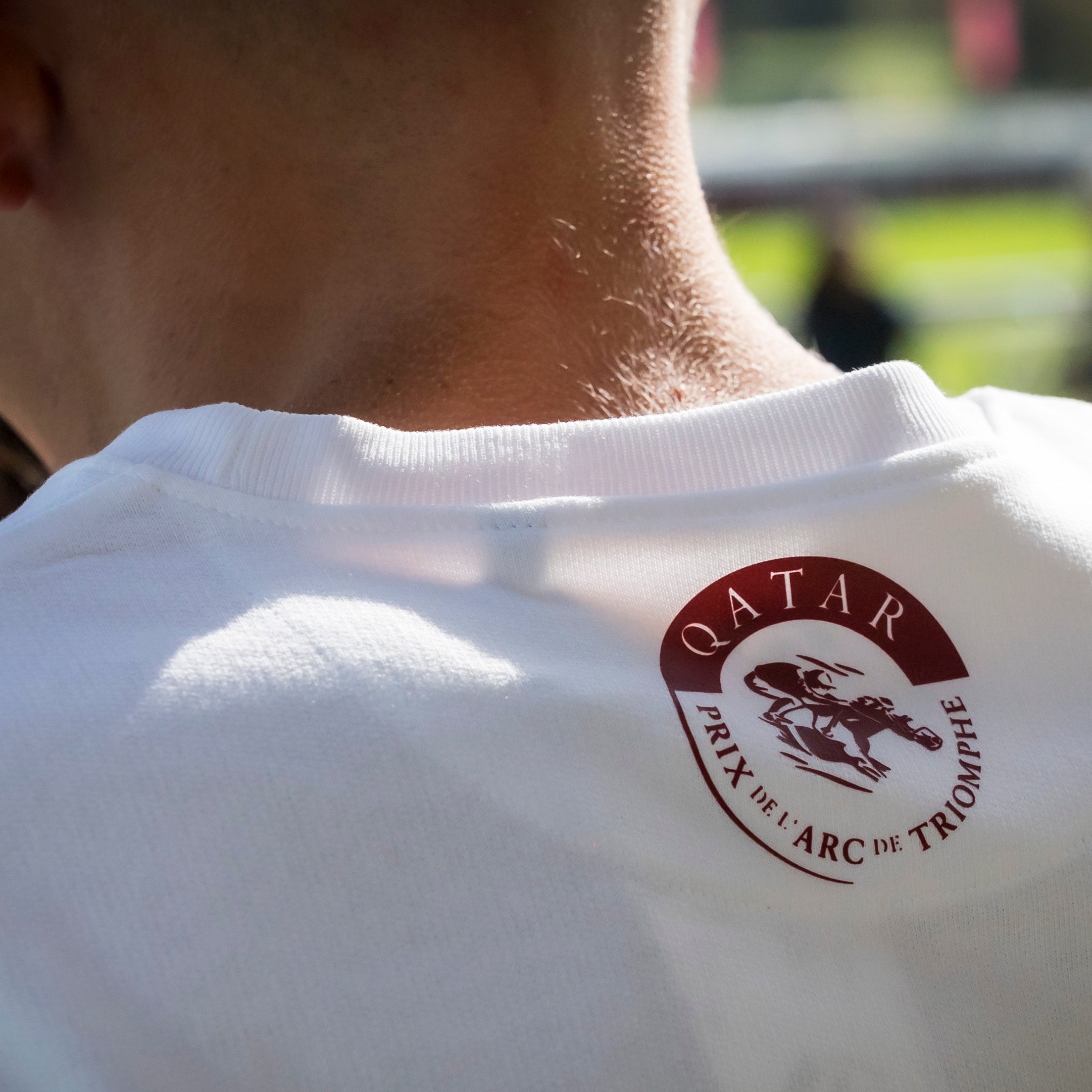 Sweat Qatar Prix de l'Arc de Triomphe L'Arc Mixte Blanc
