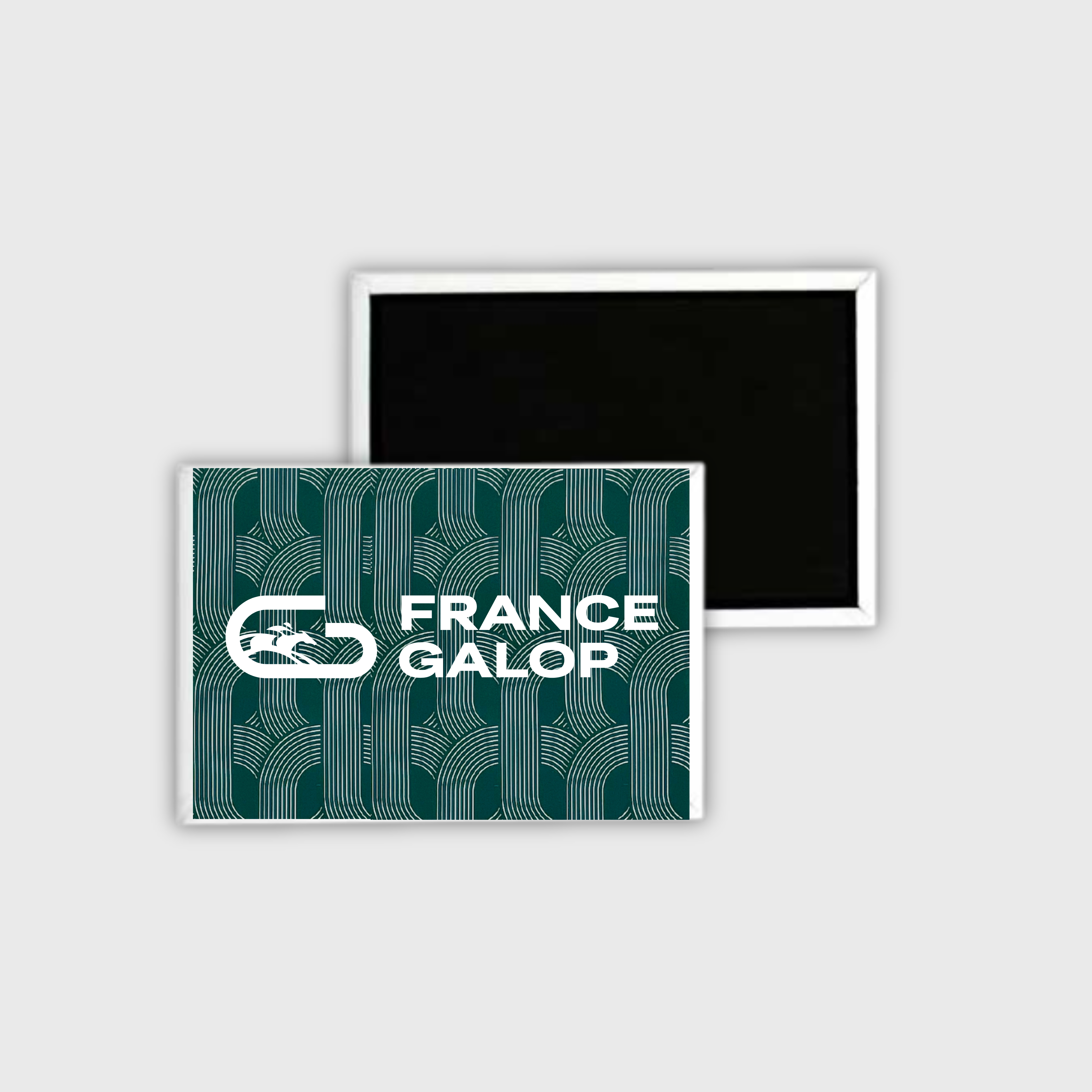 Magnet France Galop Live Logo Pattern Green