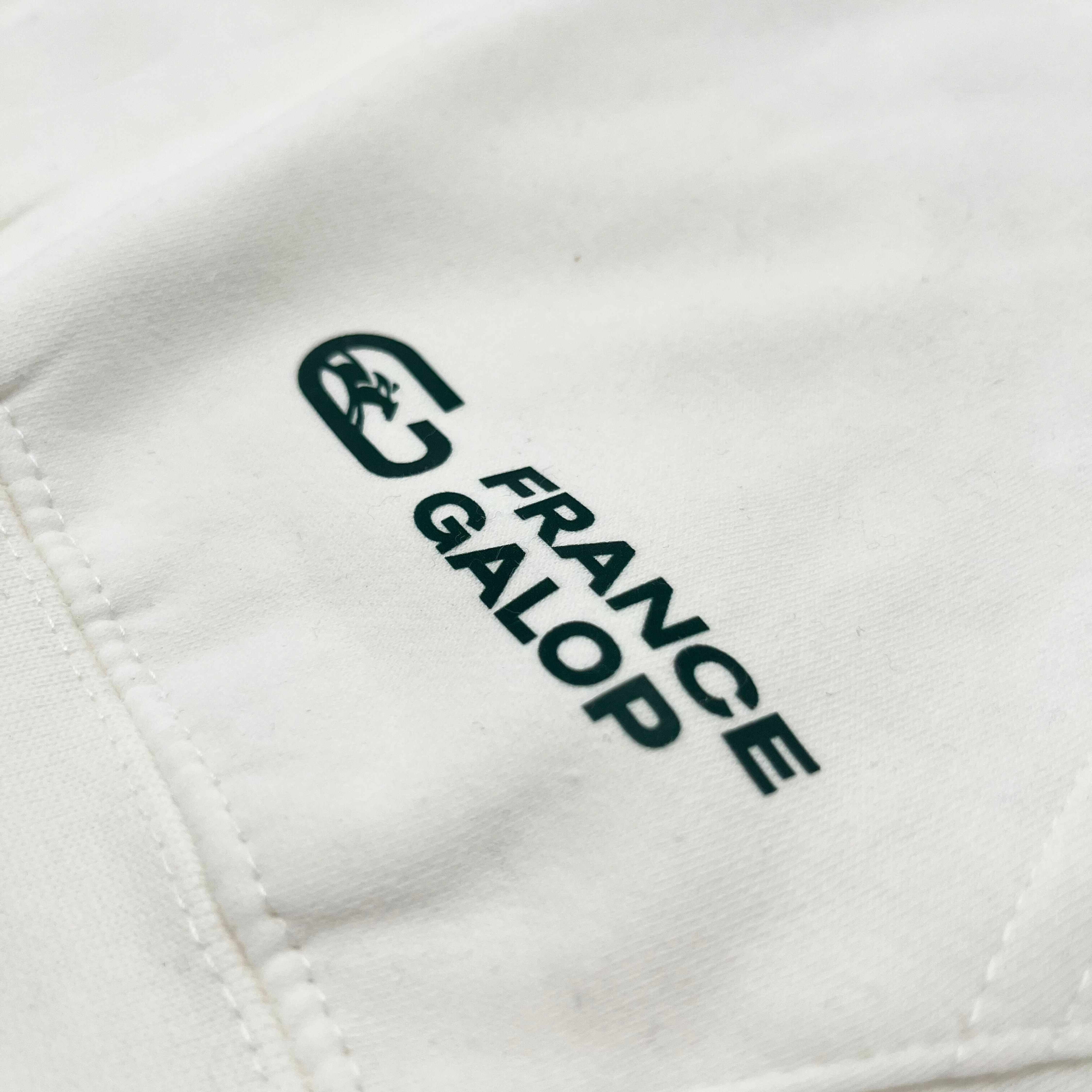 Sweat à Capuche France Galop Logo Vert Blanc Mixte