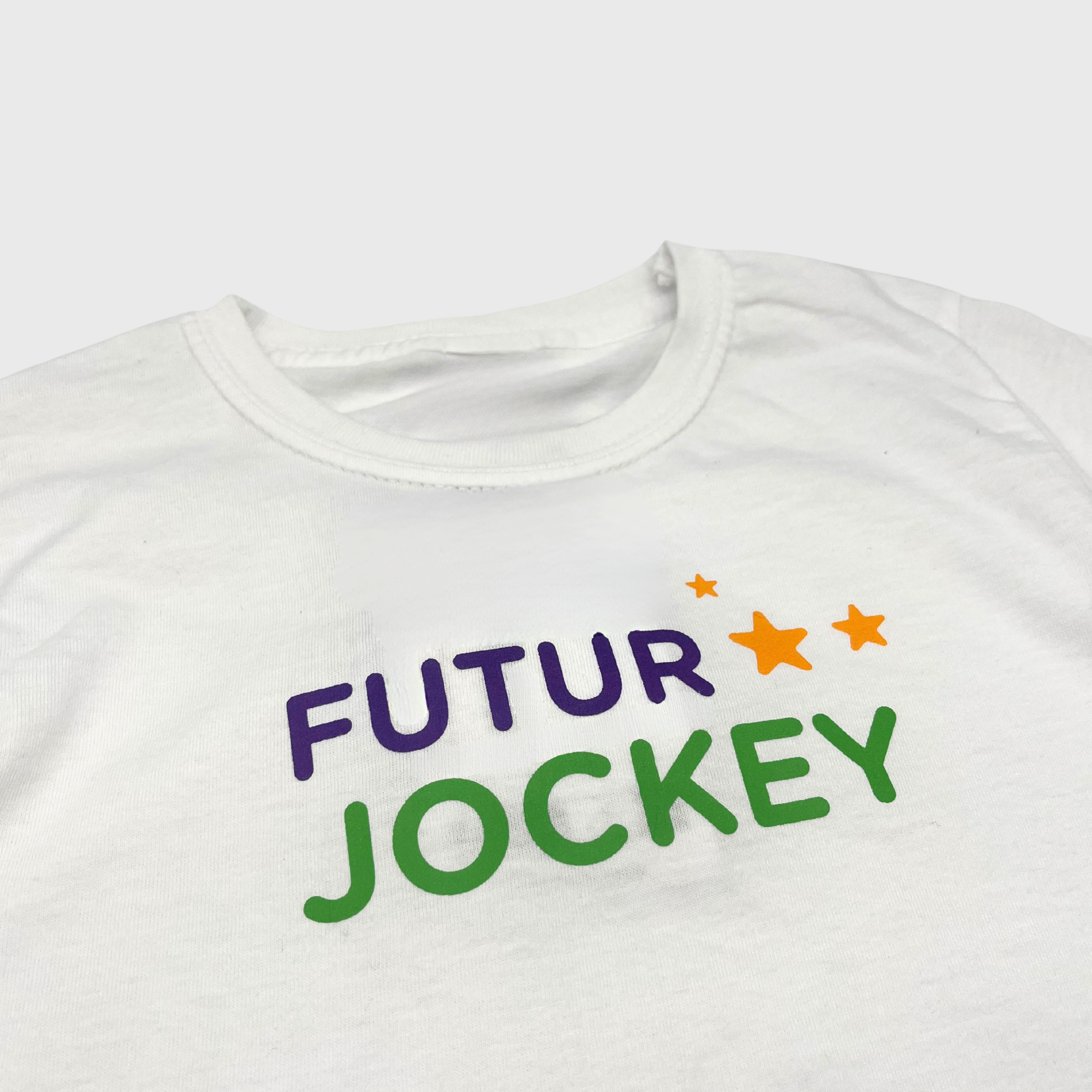 T-shirt L'Hippodrome en Famille Futur Jockey Enfant Blanc
