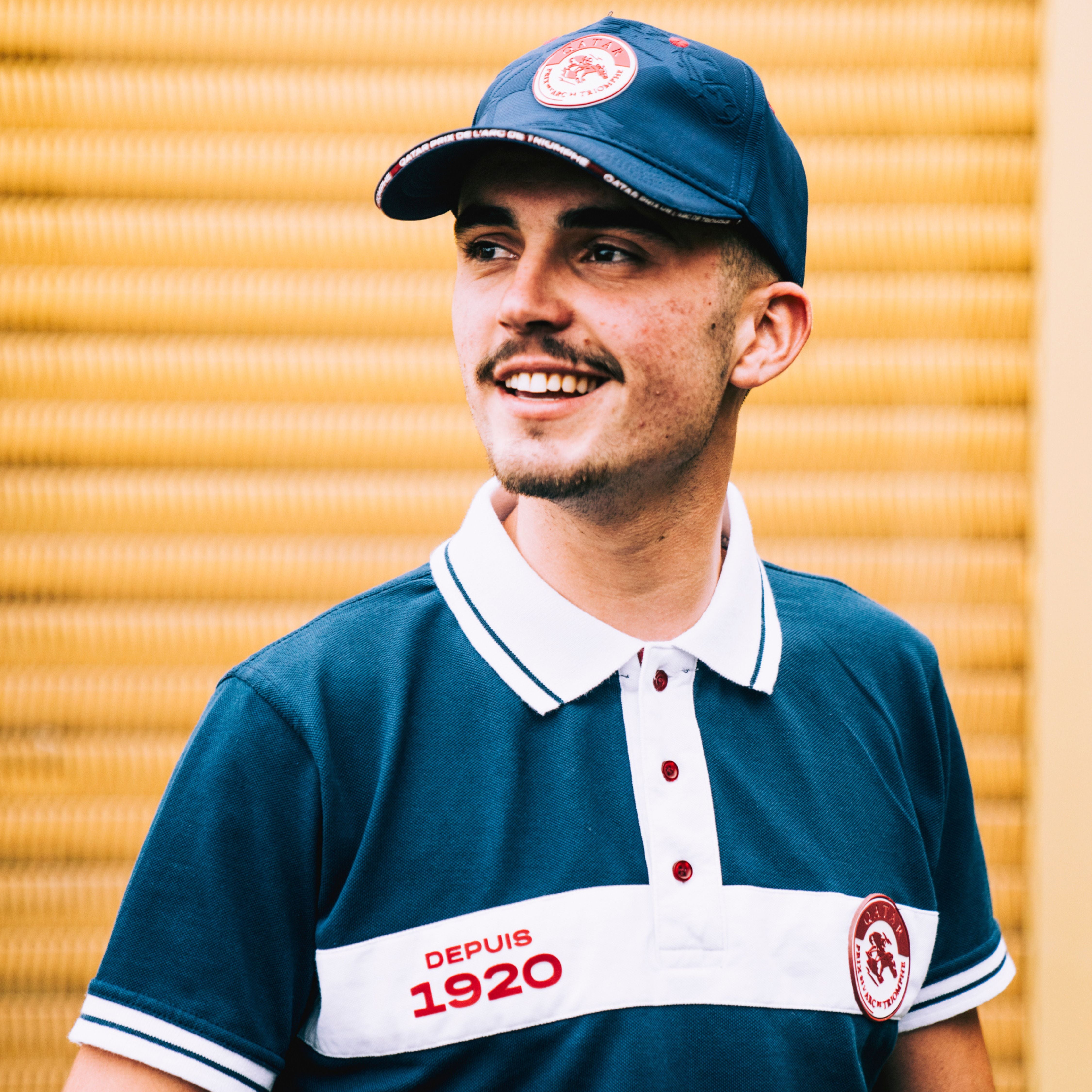 Polo Qatar Prix de l'Arc de Triomphe Vintage Mixte Bleu Marine