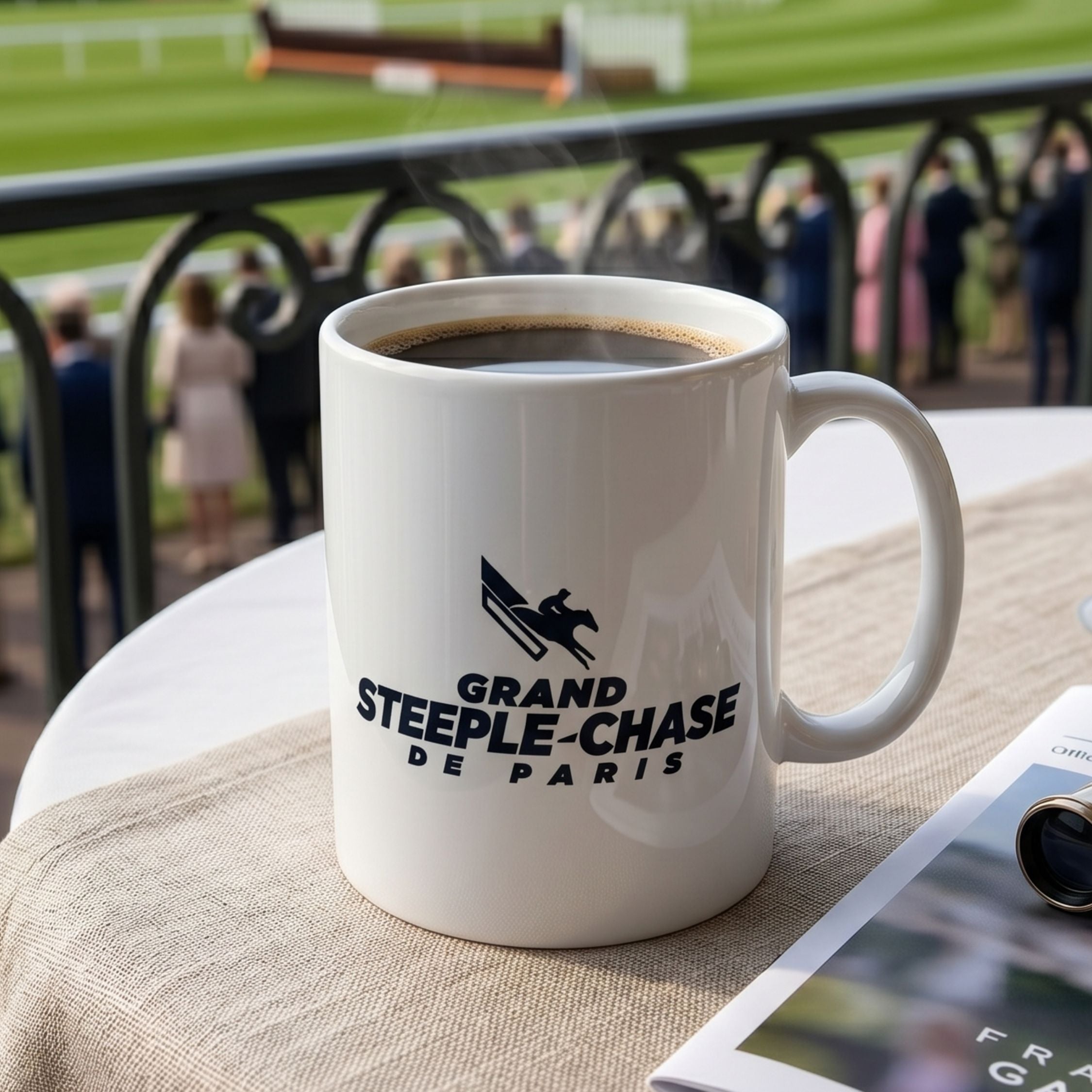Mug Grand Steeple-Chase de Paris Logo Blanc