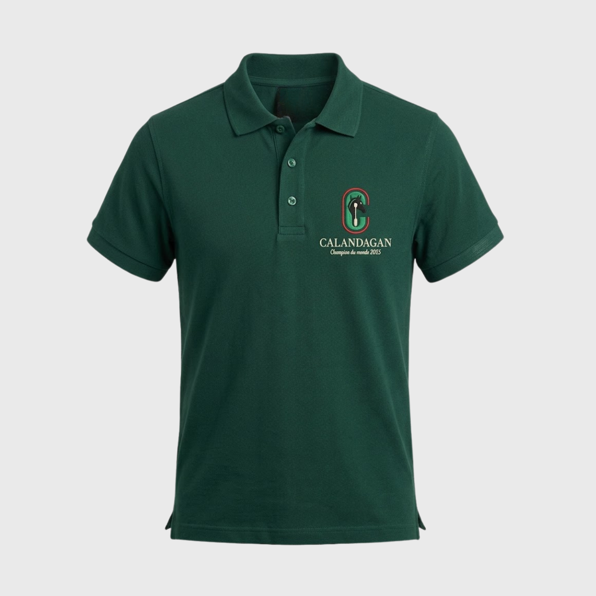Polo Calandagan Logo Vert Mixte