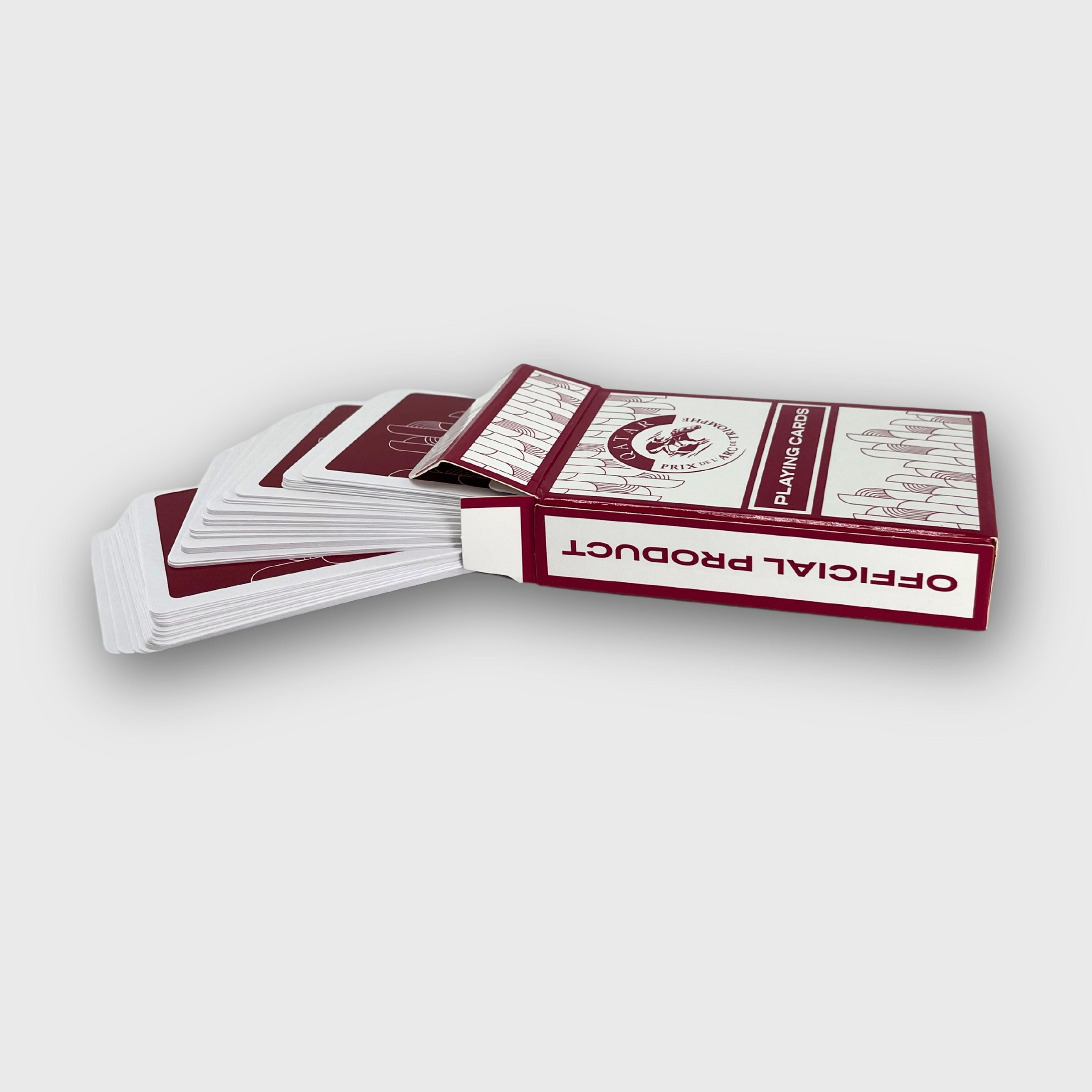 Jeu de Cartes Qatar Prix de l'Arc de Triomphe Motif Logo Bordeaux