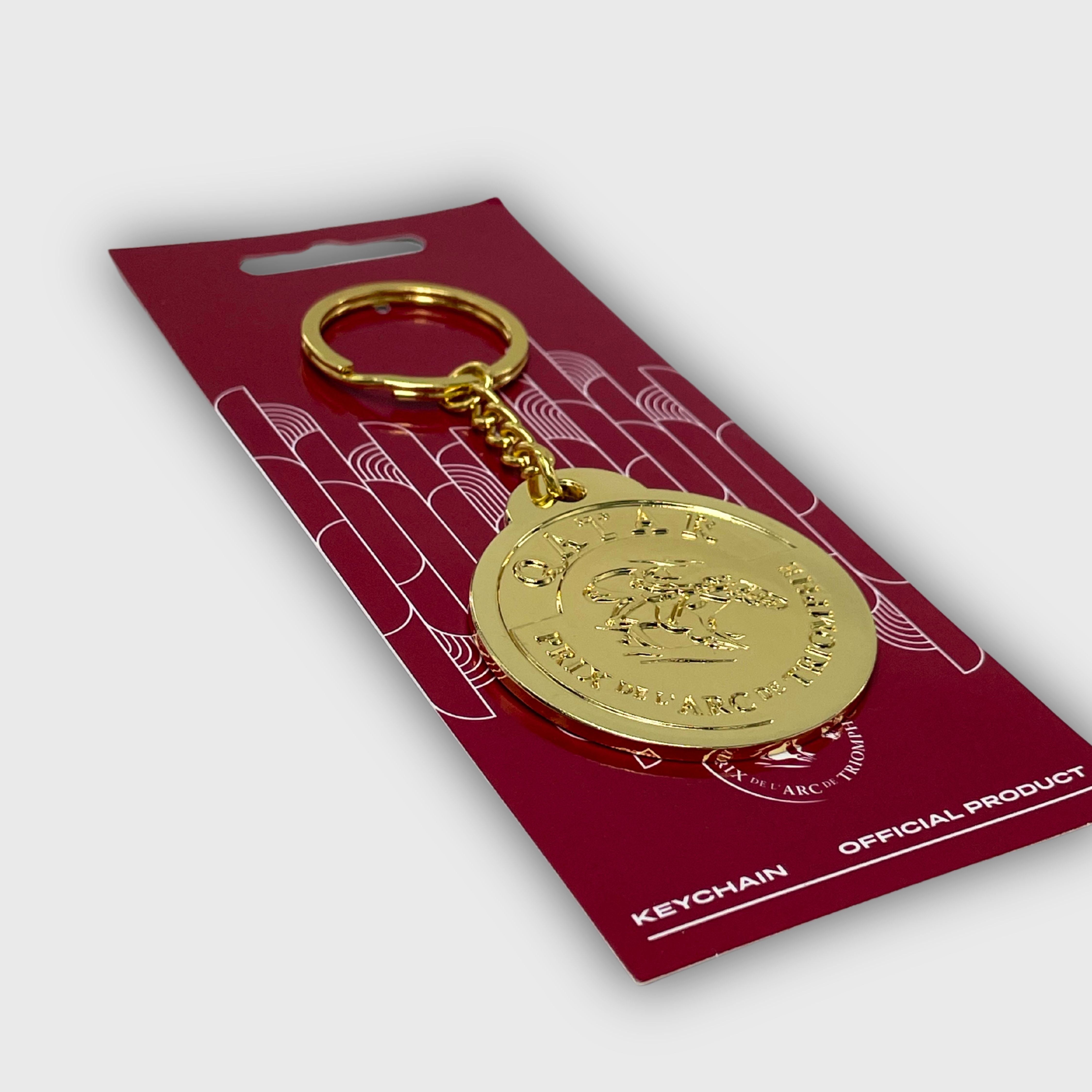 Porte-clés Emaillé Qatar Prix de l'Arc de Triomphe Log'Or Métal