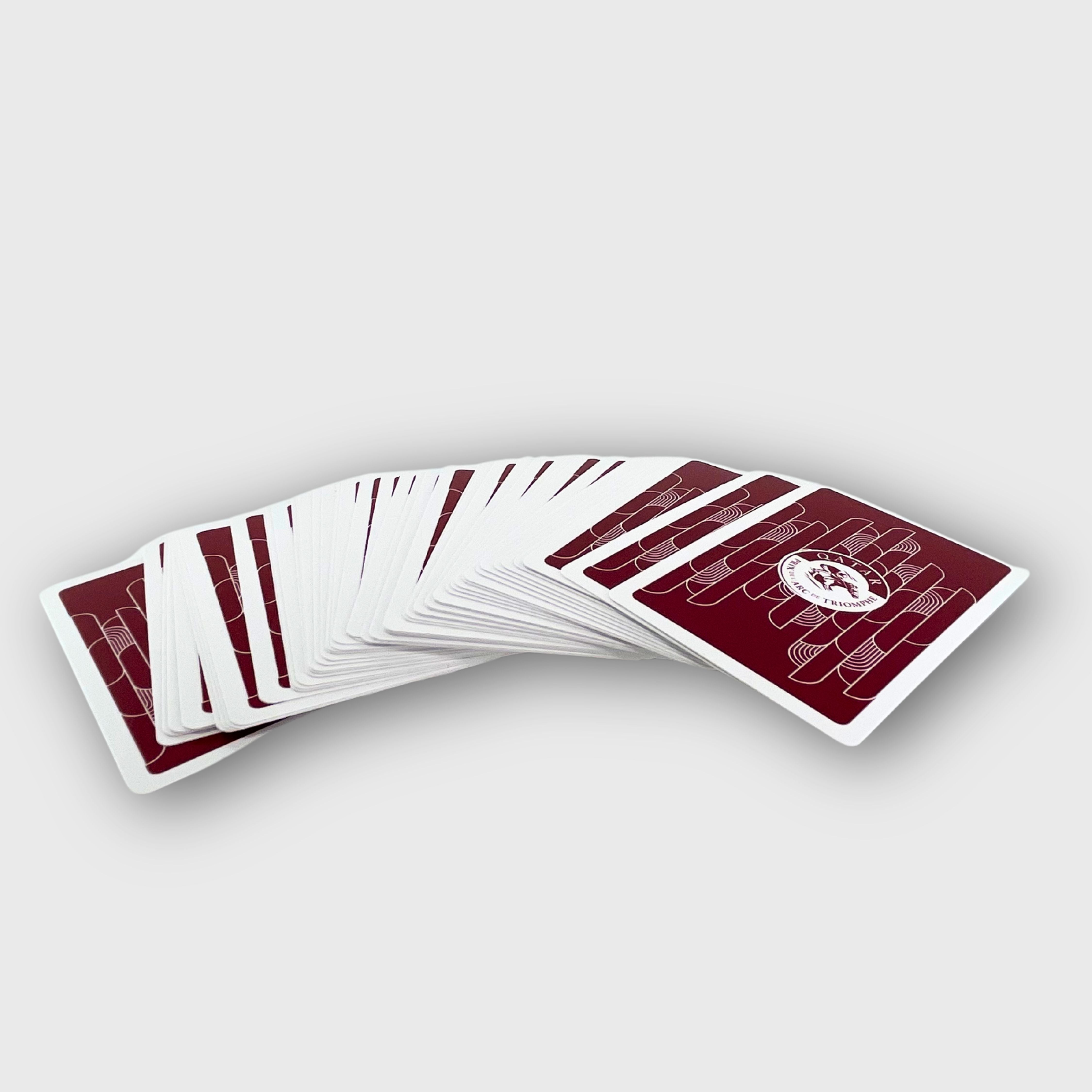 Jeu de Cartes Qatar Prix de l'Arc de Triomphe Motif Logo Bordeaux