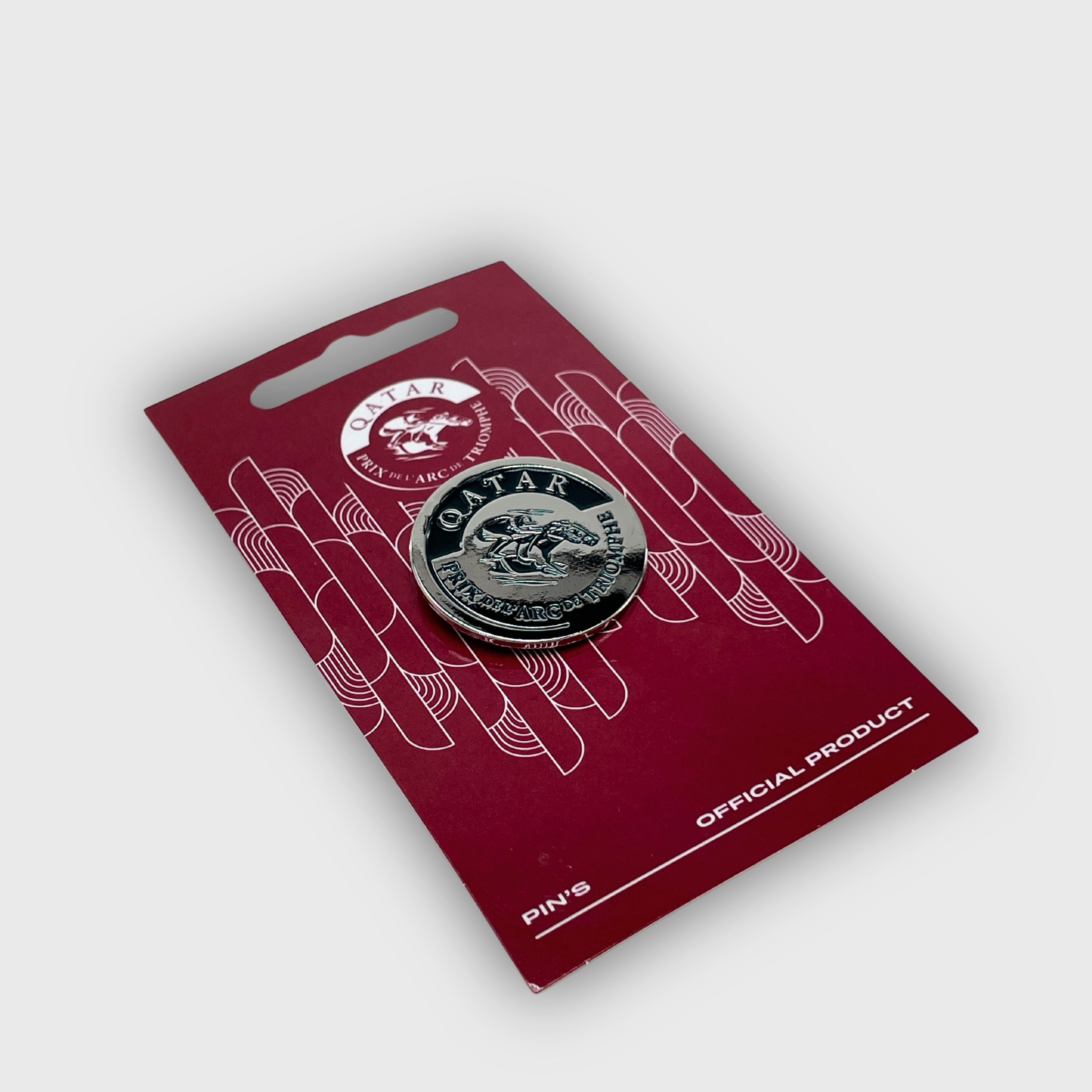 Pin's Emaillé Qatar Prix de l'Arc de Triomphe Logo Bleu Marine