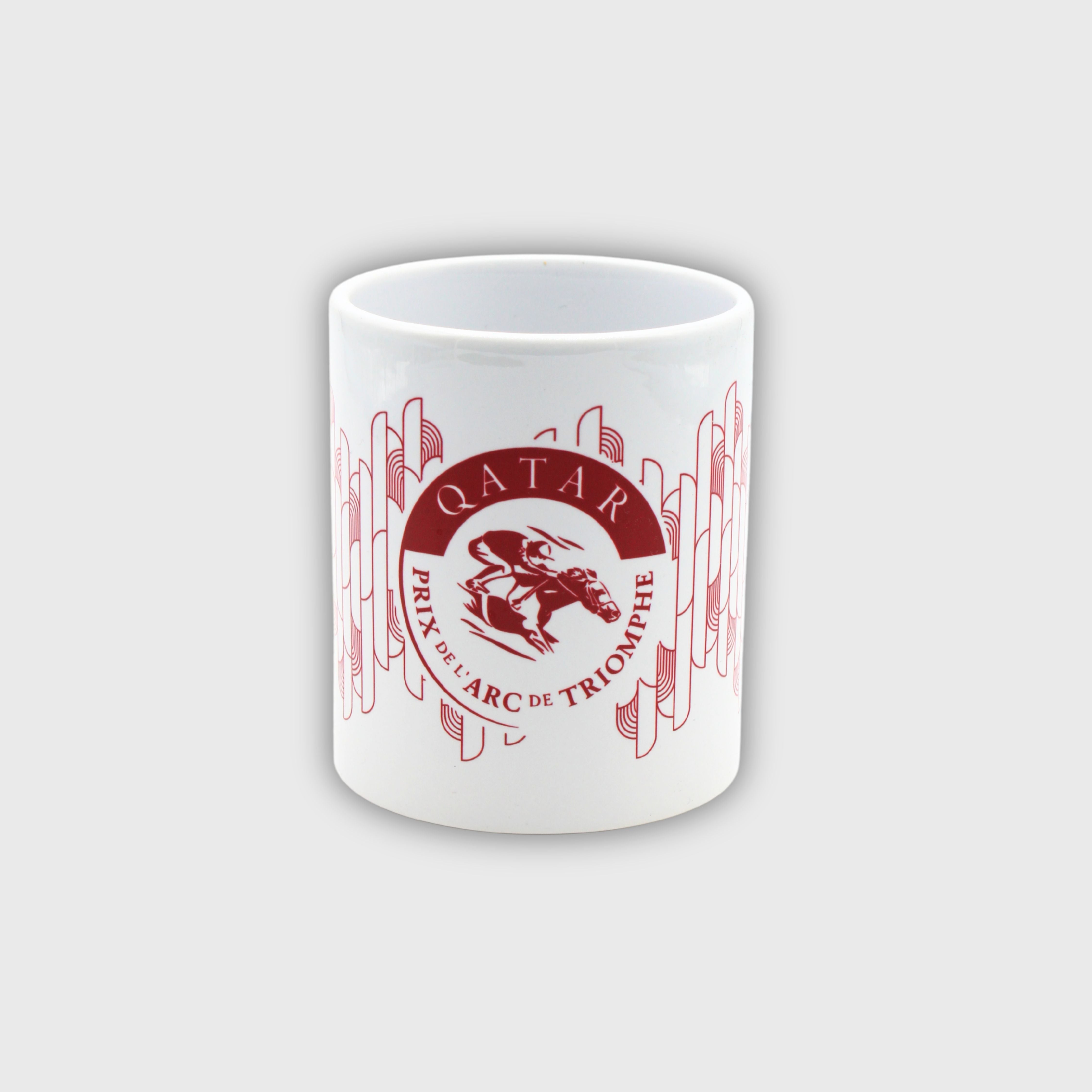 Mug Qatar Prix de l'Arc de Triomphe Motif Logo Blanc