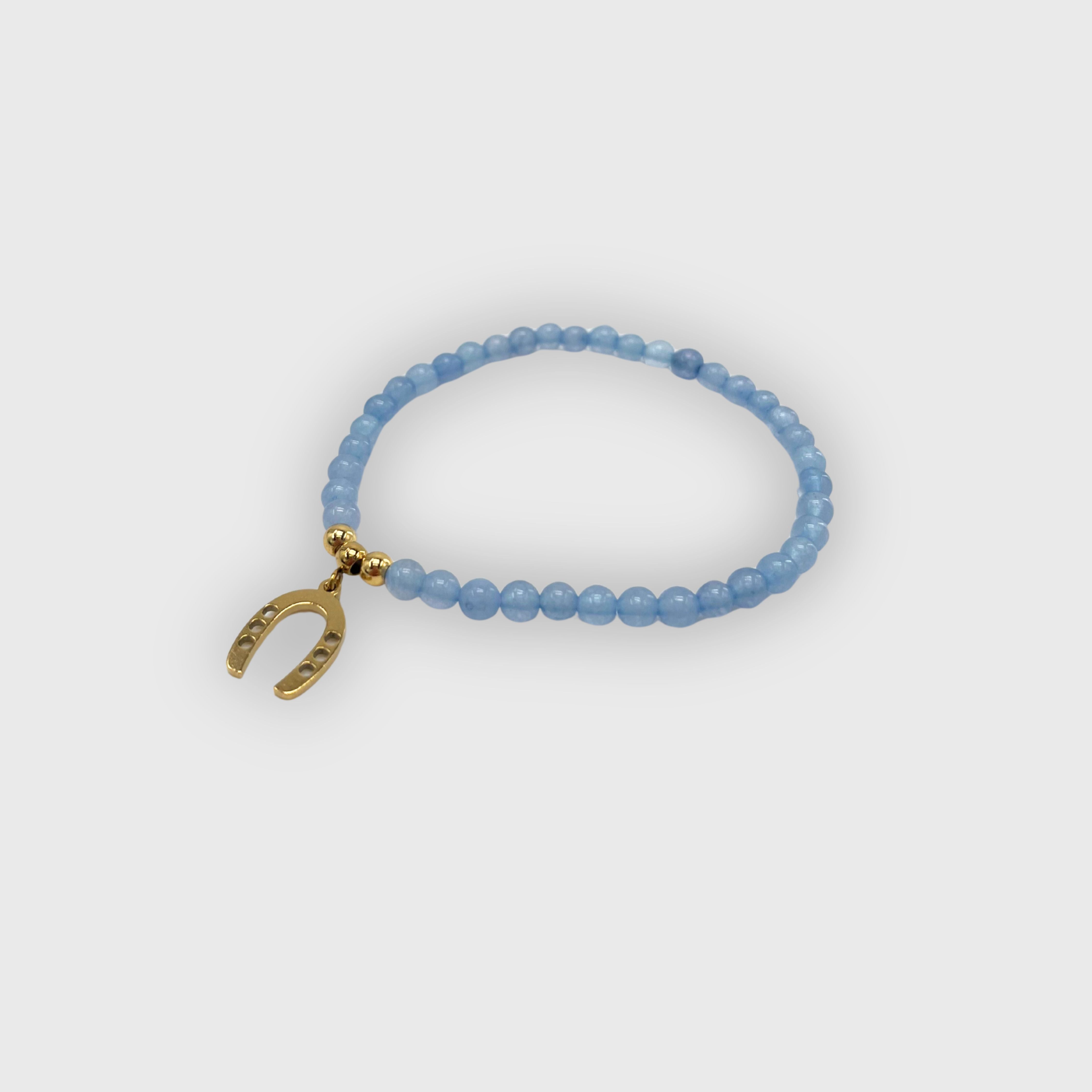 Bracelet Hippodrome en Famille Perle Fer Doré