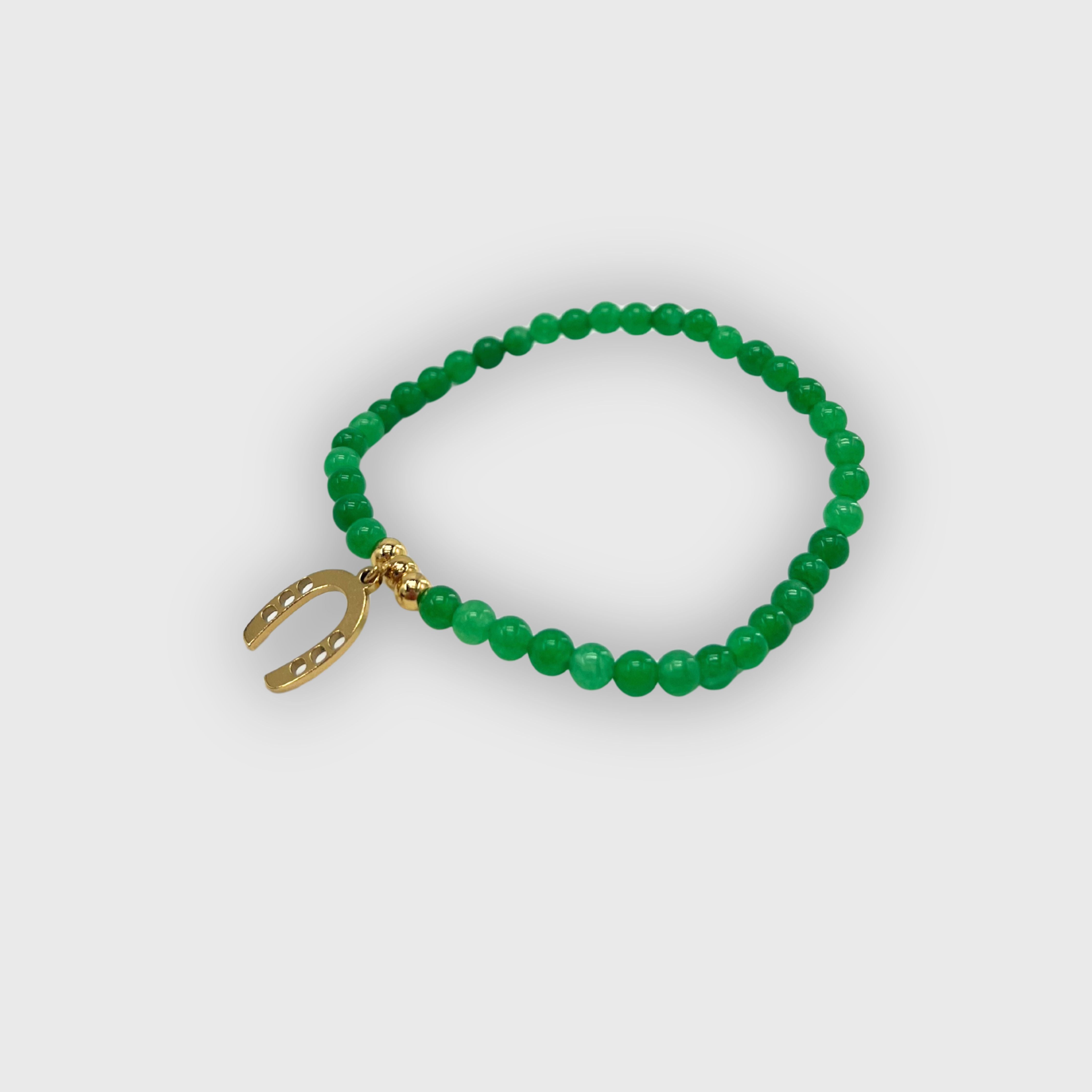Bracelet Hippodrome en Famille Perle Fer Doré