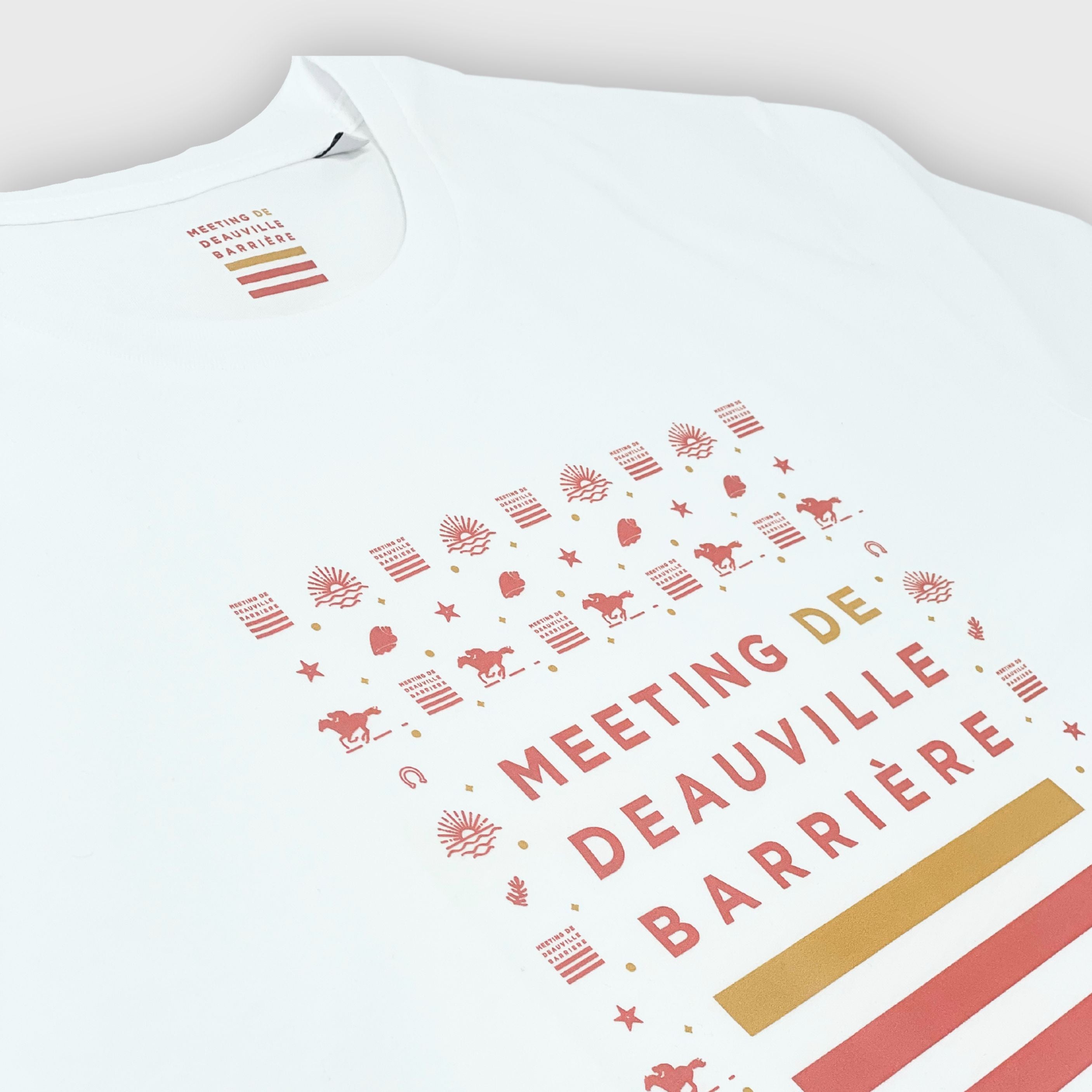 T-shirt Meeting de Deauville Barrière Diurne Mixte Blanc