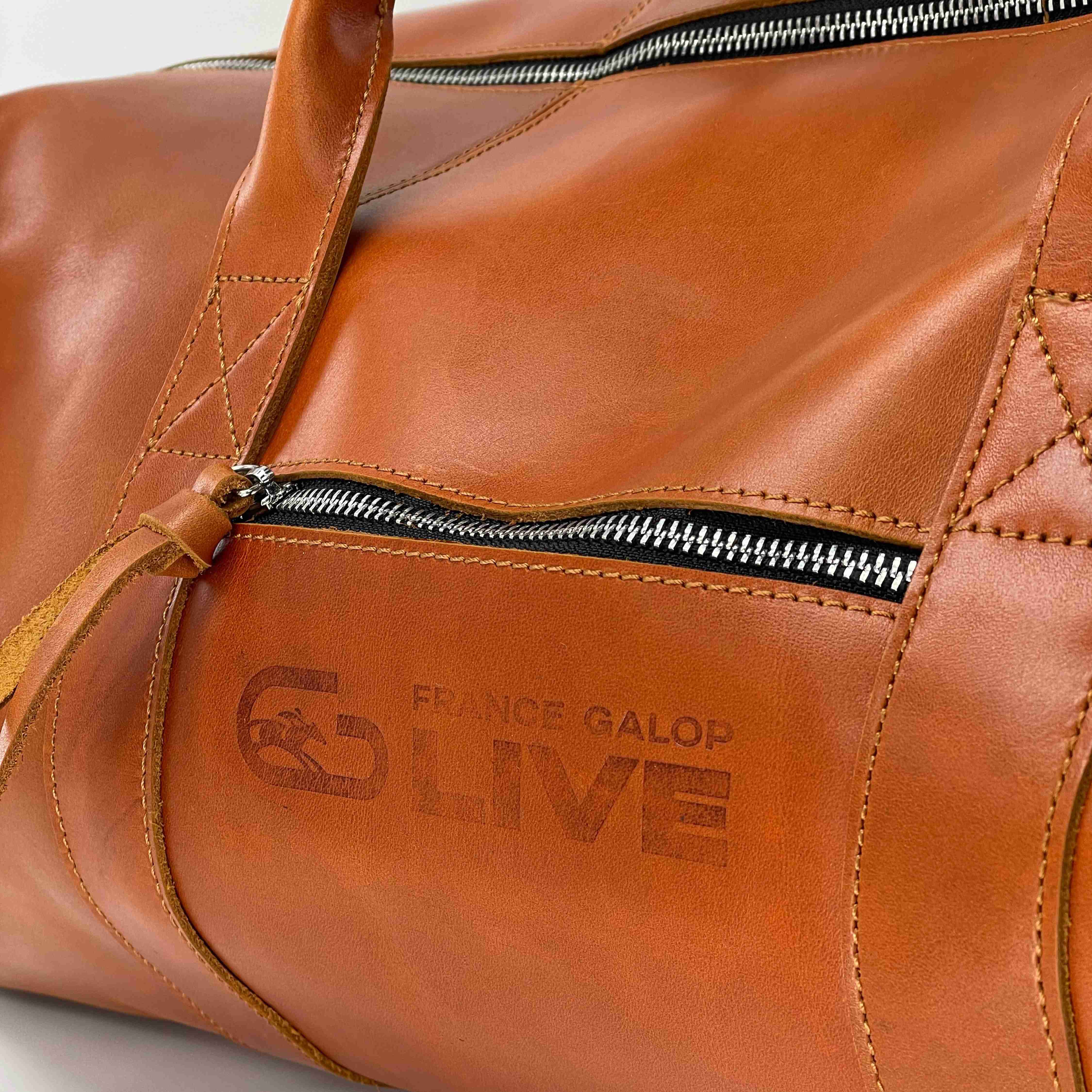France Galop Live Leather Travel Bag