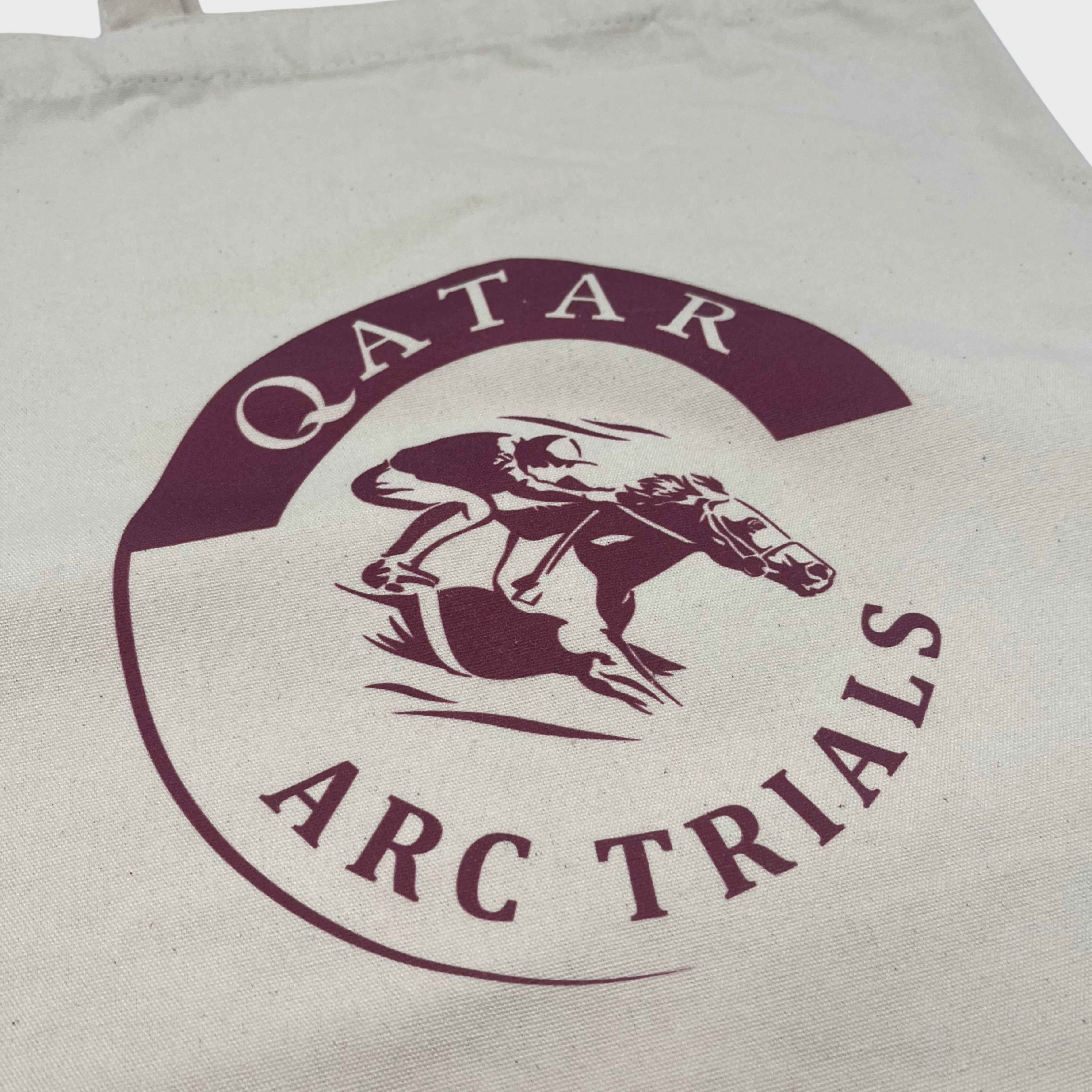 Tote bag Qatar Arc Trials Logo Beige