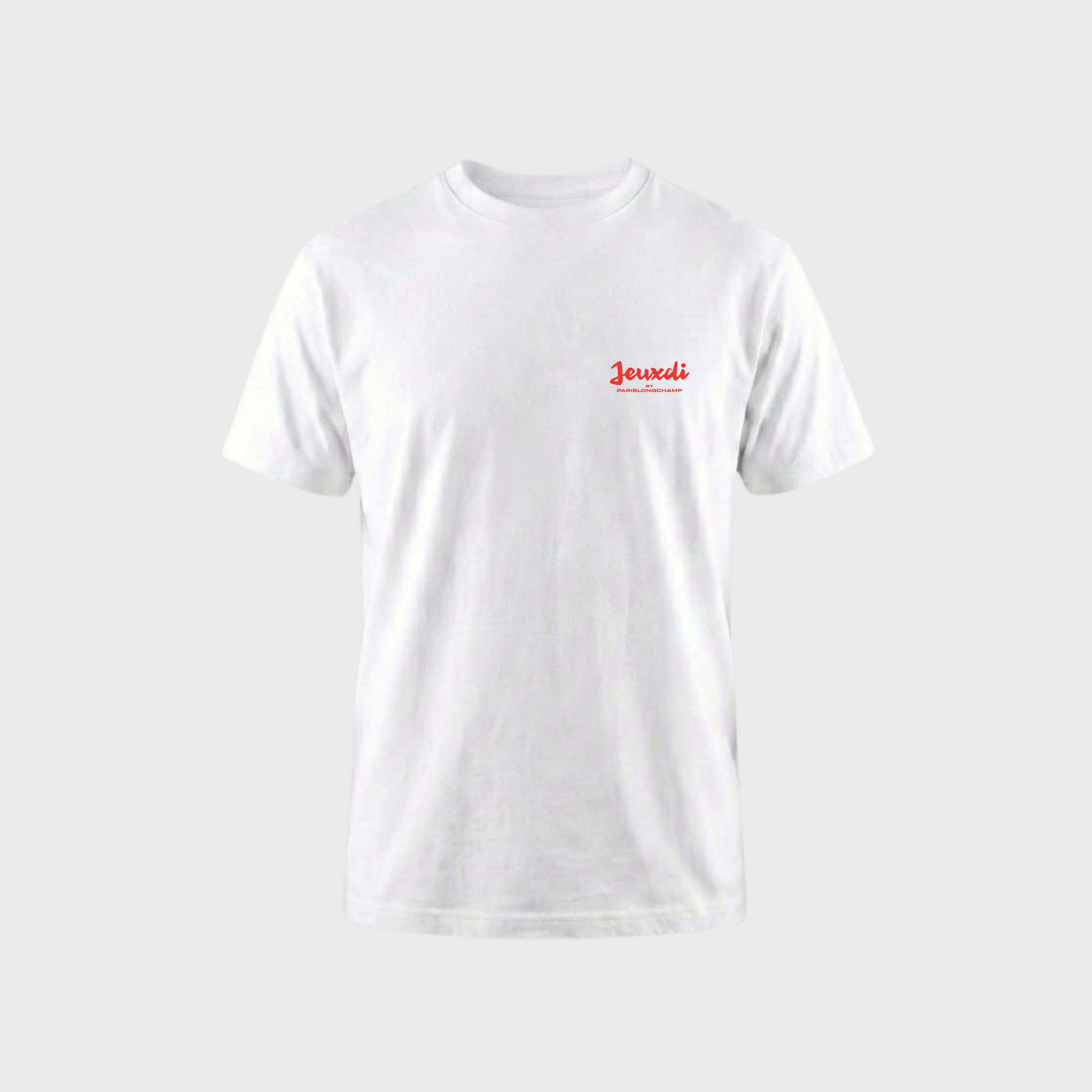 JeuXdi by ParisLongchamp Red Mixed White T-shirt