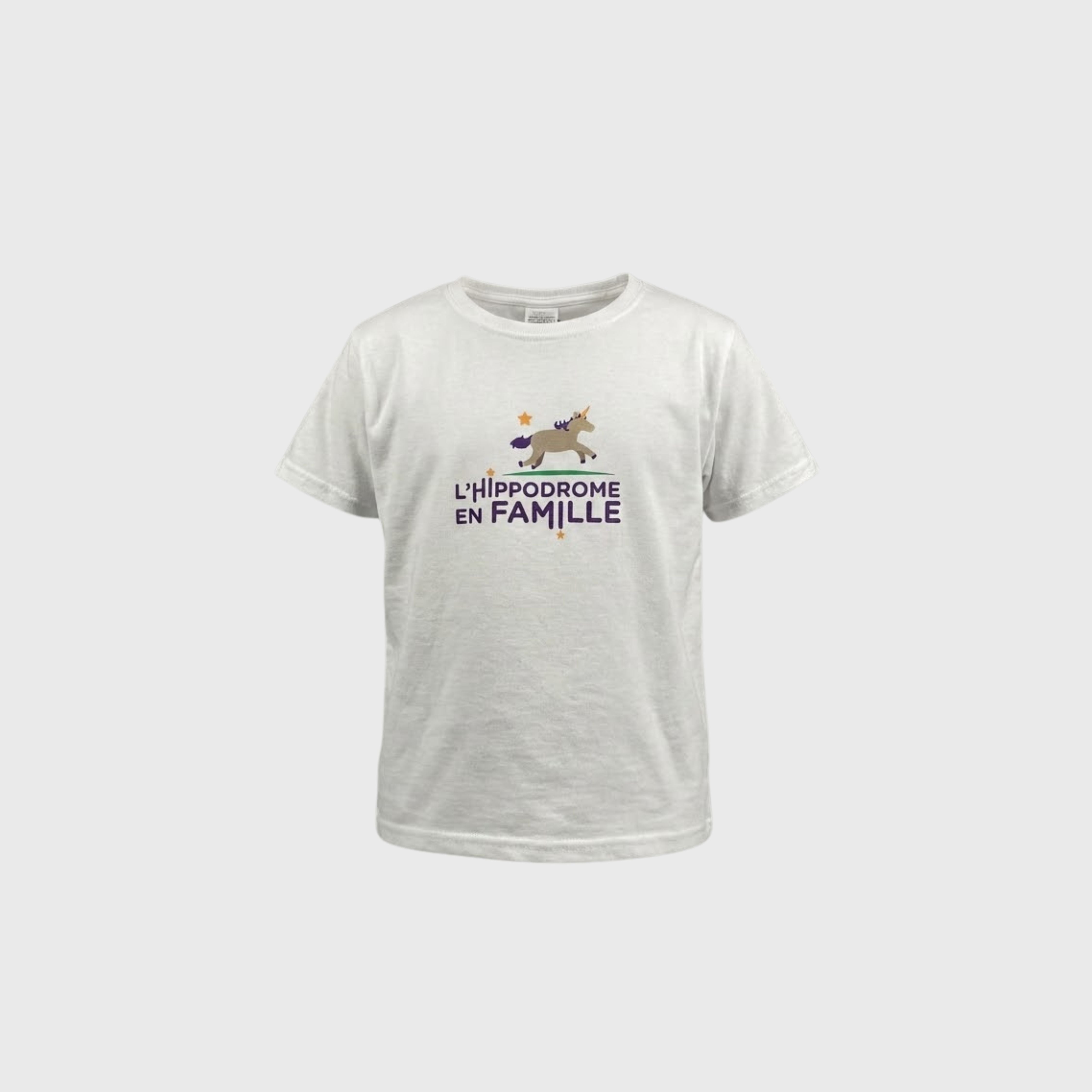 T-shirt L'Hippodrome en Famille Logo Enfant Blanc