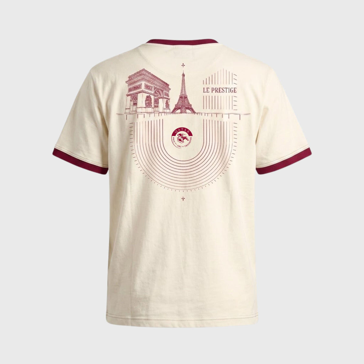 Qatar Prix de l'Arc de Triomphe Unisex Prestige Beige T-shirt