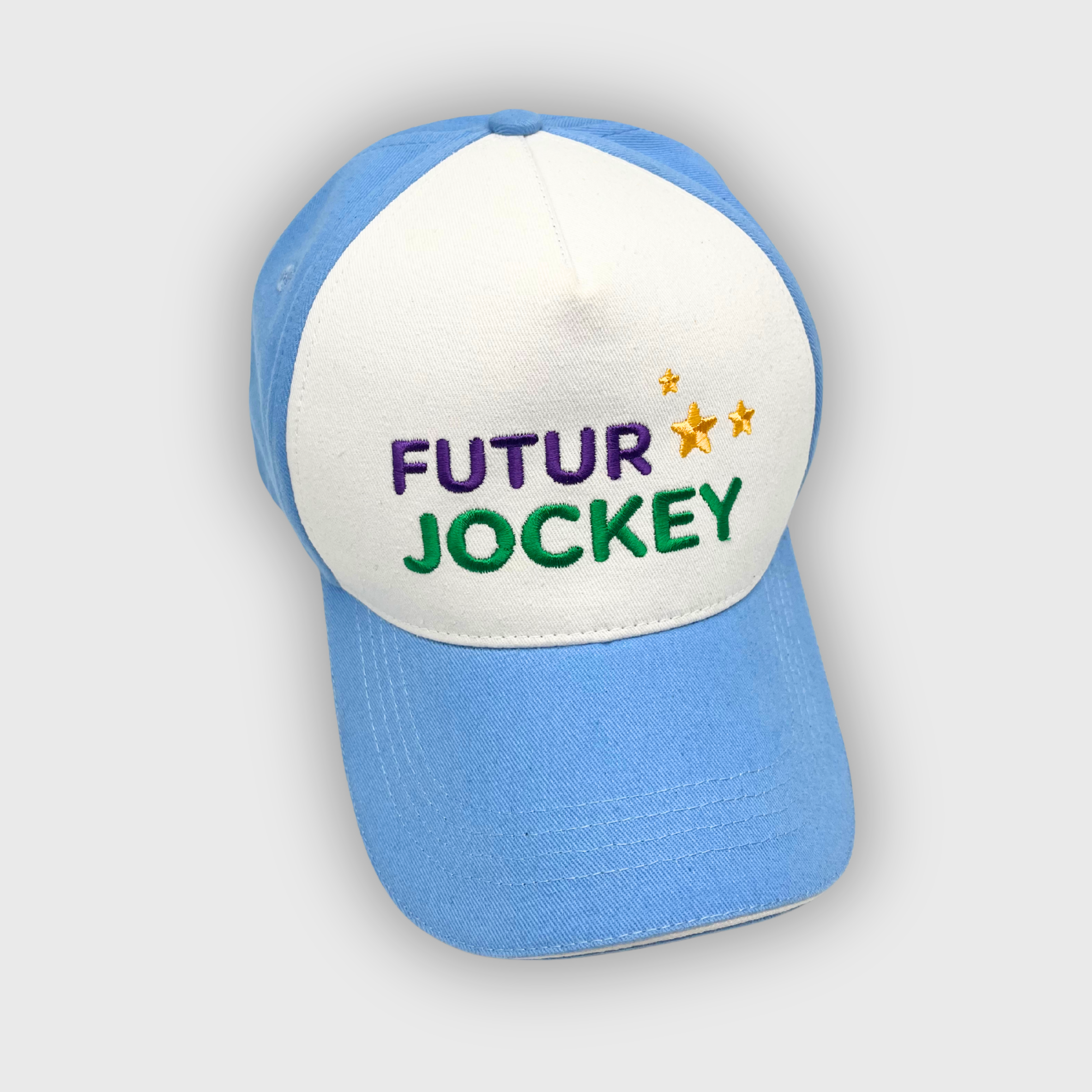 Casquette Hippodrome en Famille Futur Jockey Bleu