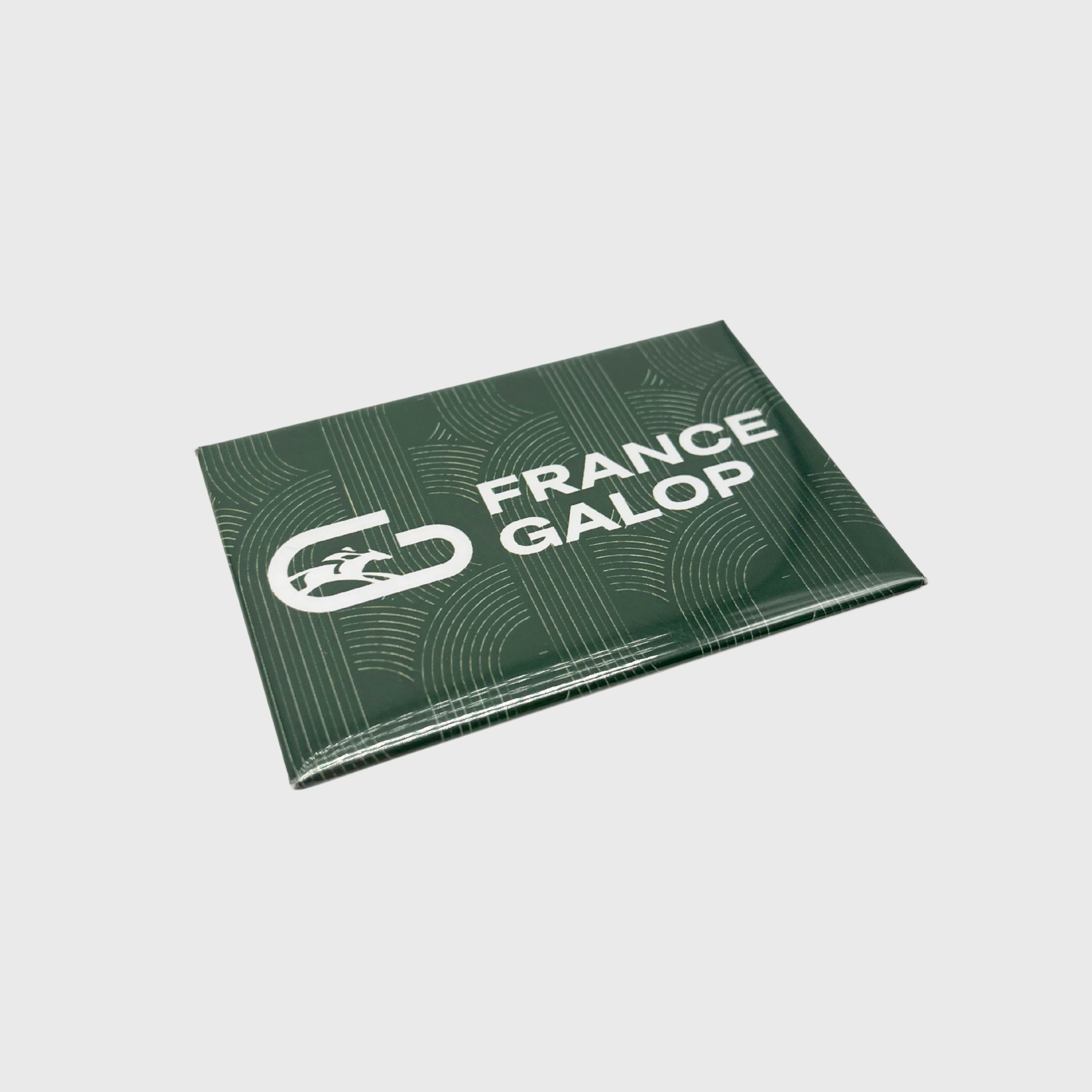 Magnet France Galop Live Logo Pattern Green
