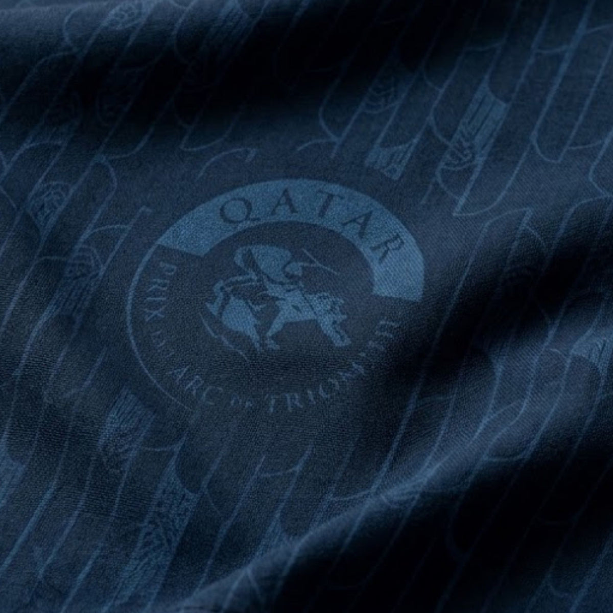 Bandana Qatar Prix de l'Arc Triomphe Navy Logo