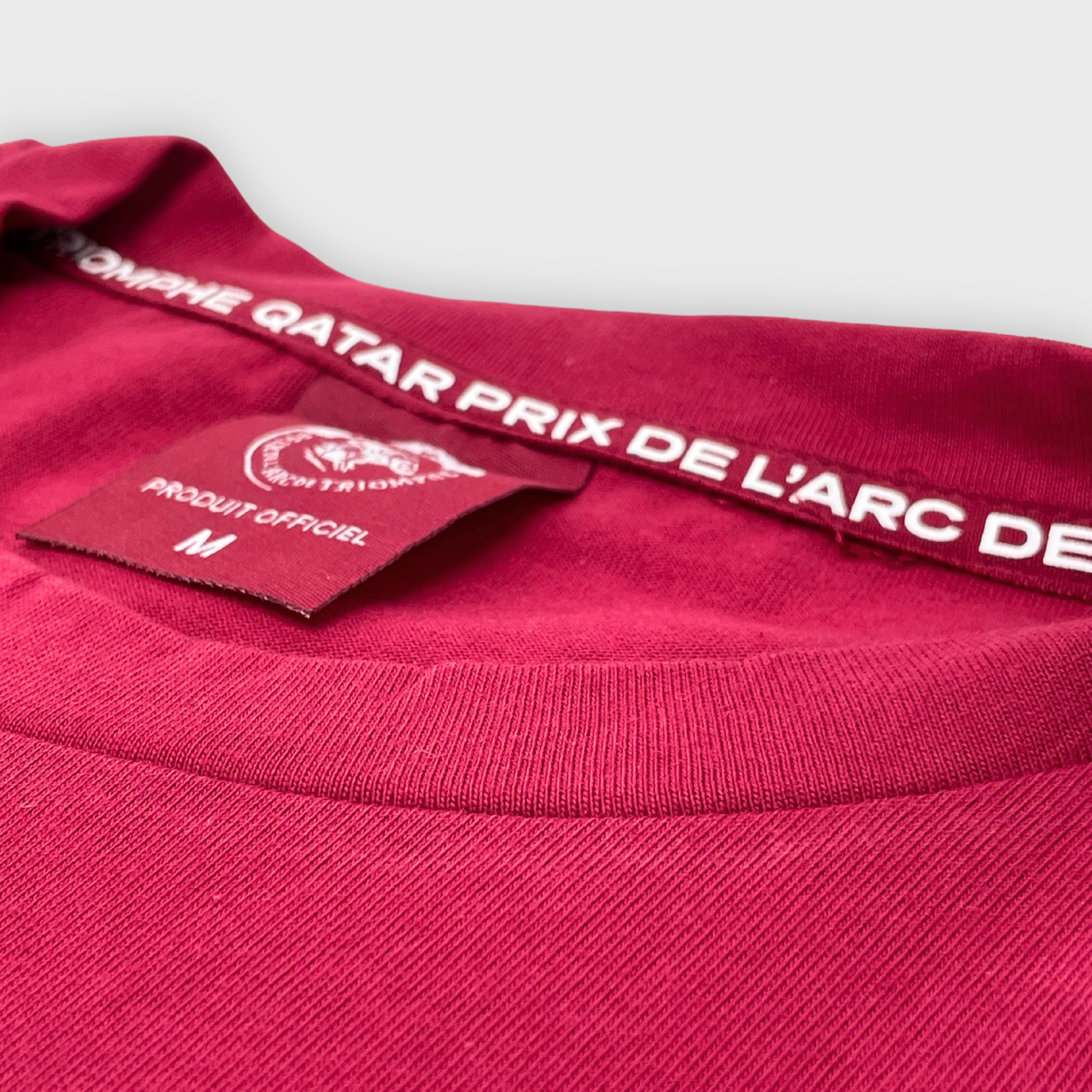 T-shirt Qatar Prix de l'Arc de Triomphe Logo Mixte Rouge