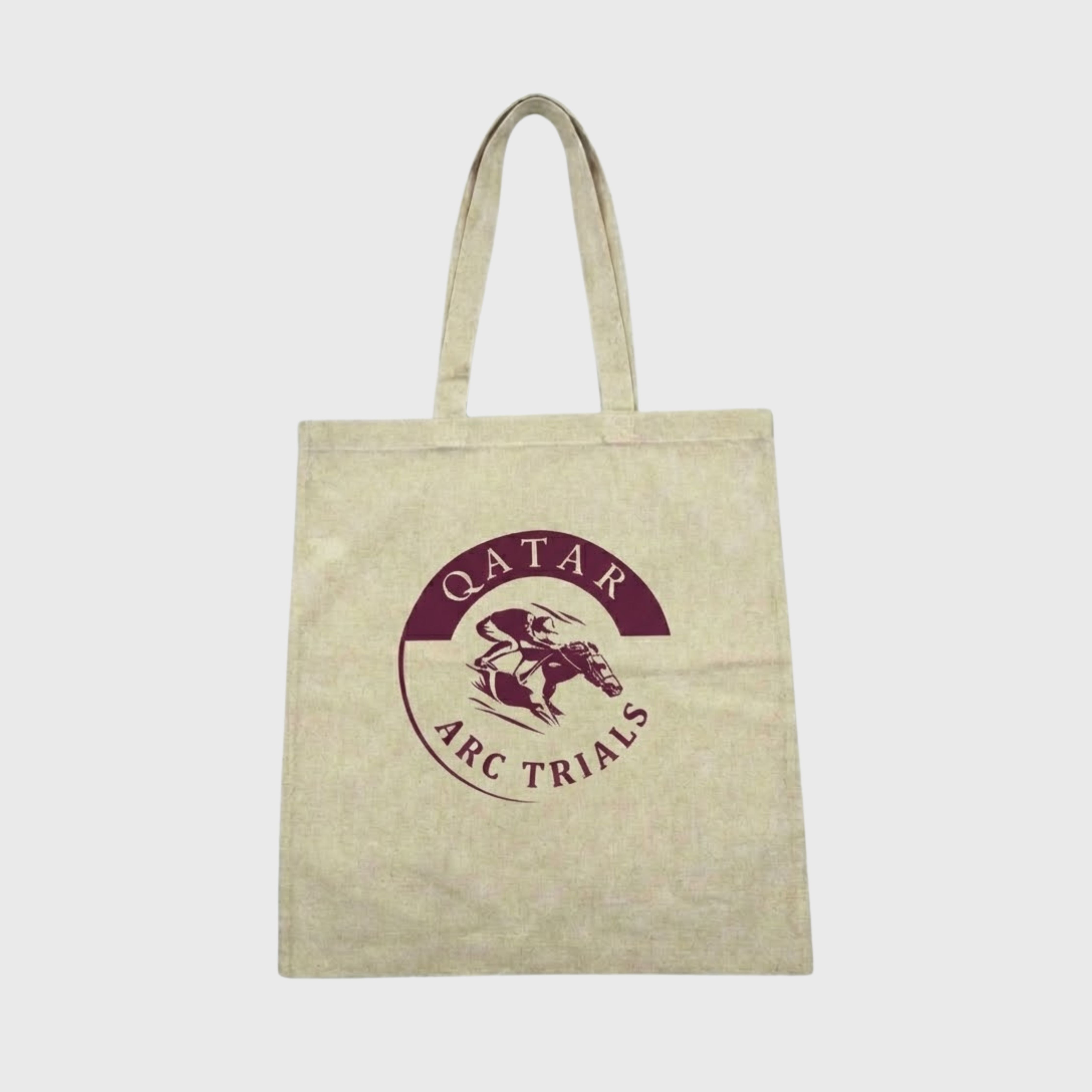Tote bag Qatar Arc Trials Logo Beige