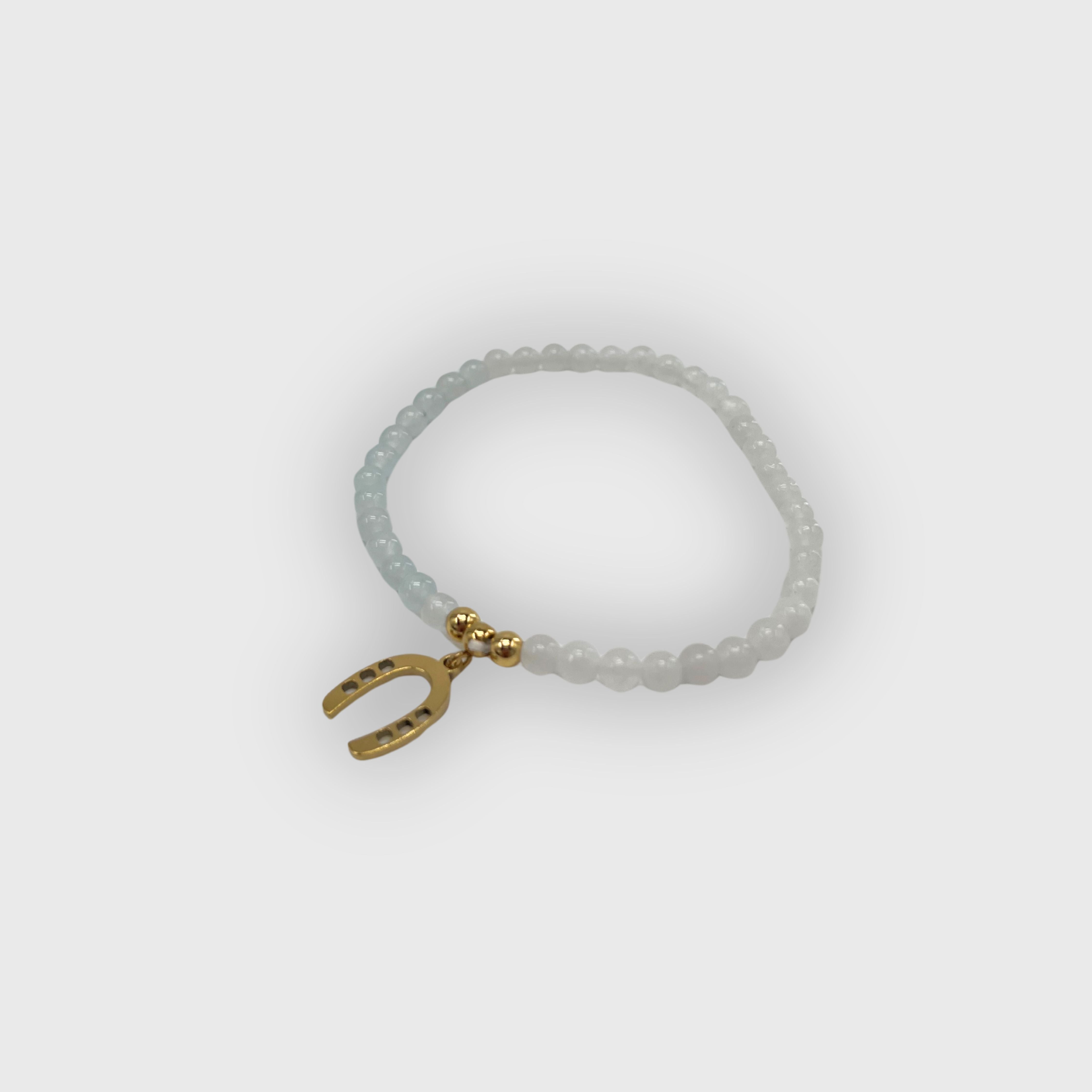 Bracelet Hippodrome en Famille Perle Fer Doré