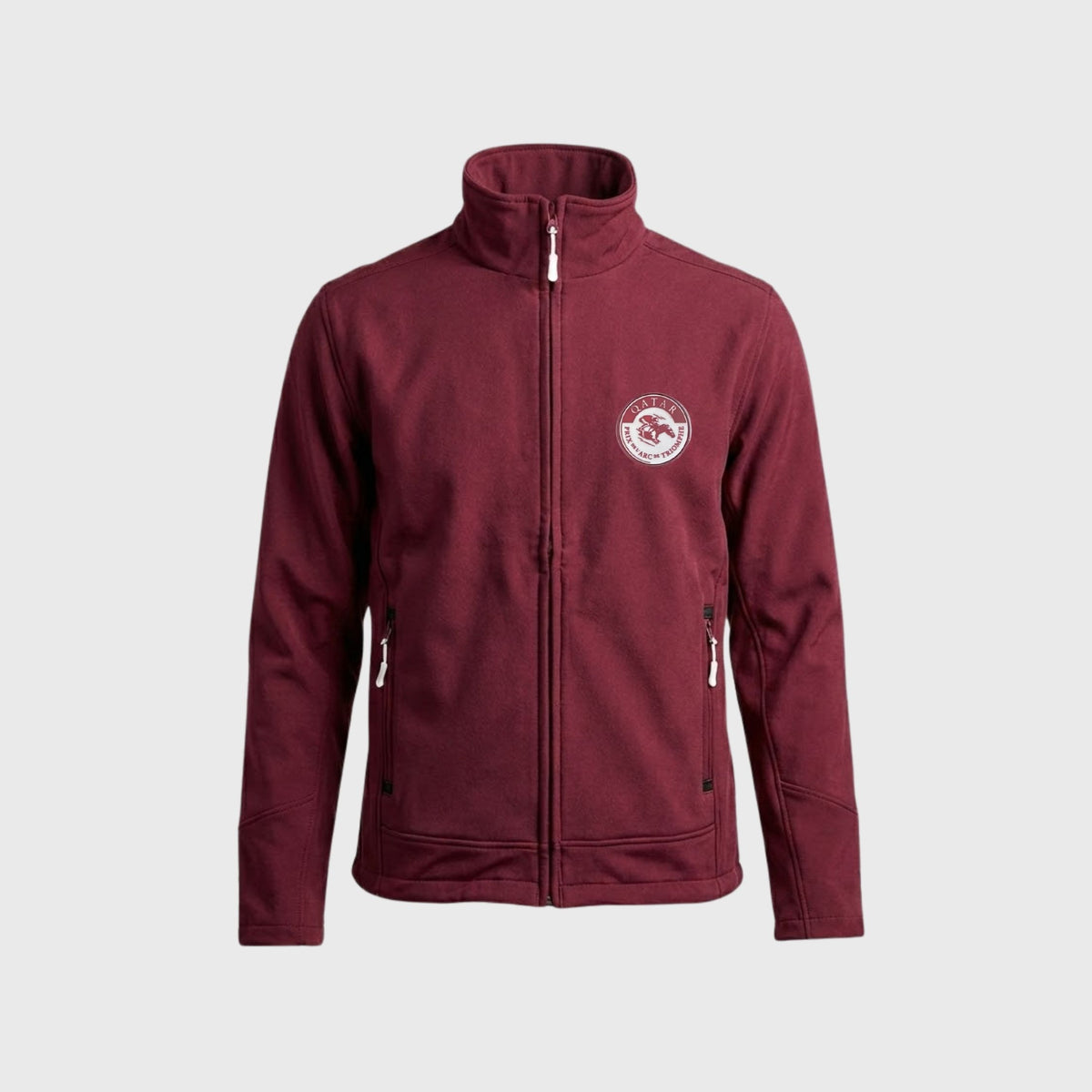 Qatar Prix de l'Arc de Triomphe Unisex Blue Logo Softshell Jacket - Bordeaux