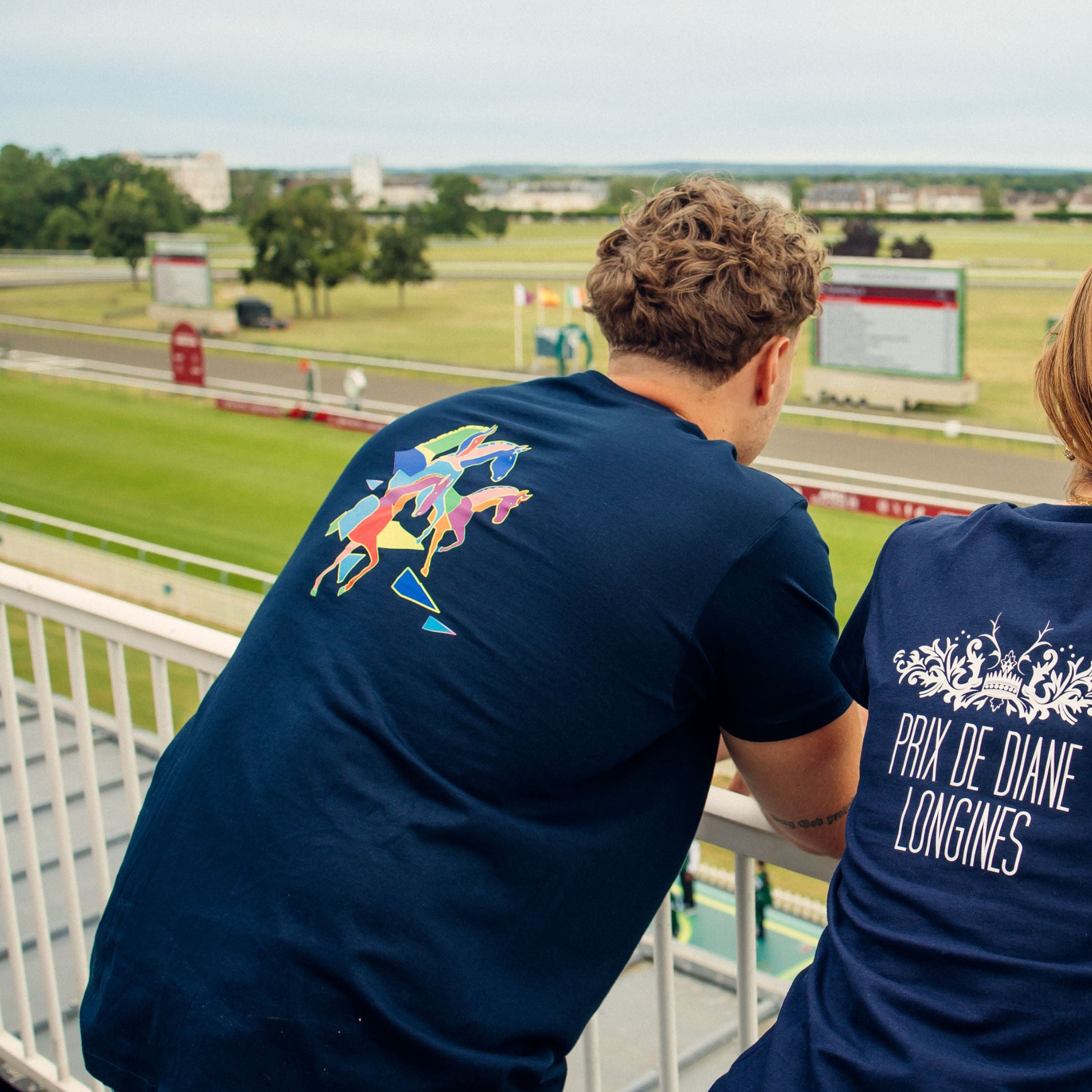 T-shirt Prix de Diane Longines 2024 Mixte Bleu Marine