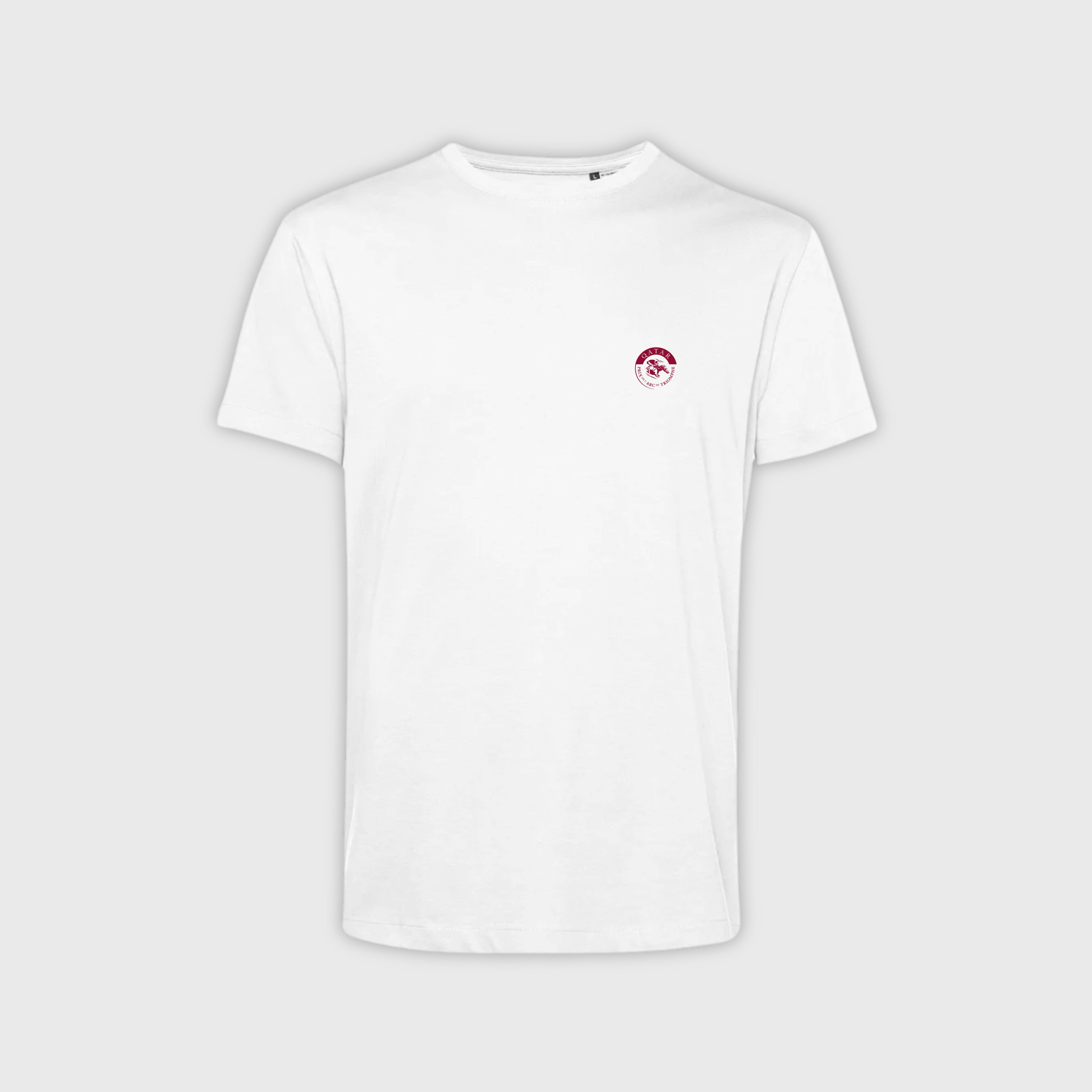 T-shirt Qatar Prix Arc de Triomphe Affiche 2025 Blanc Mixte