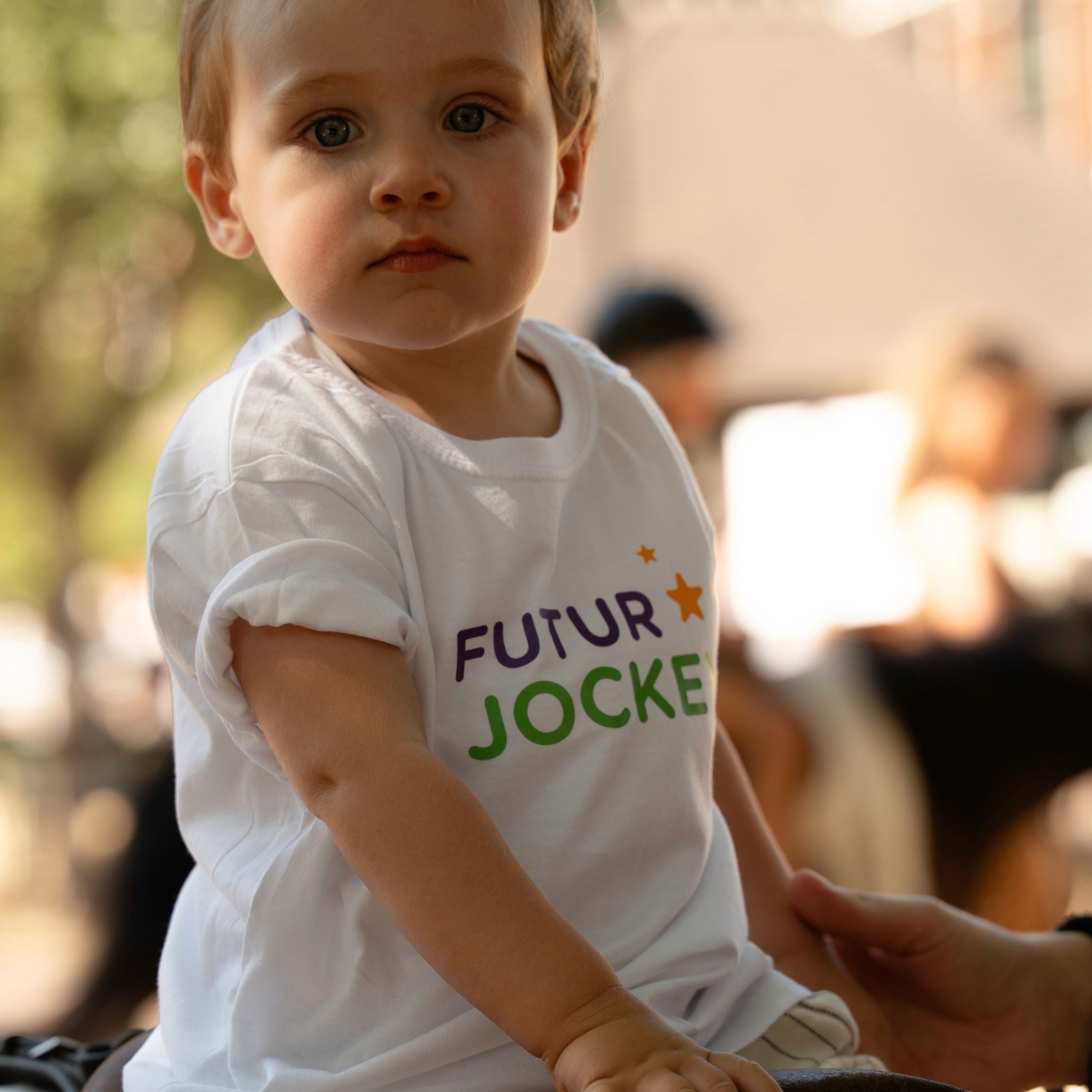 L'Hippodrome en Famille Future Jockey Child White T-shirt