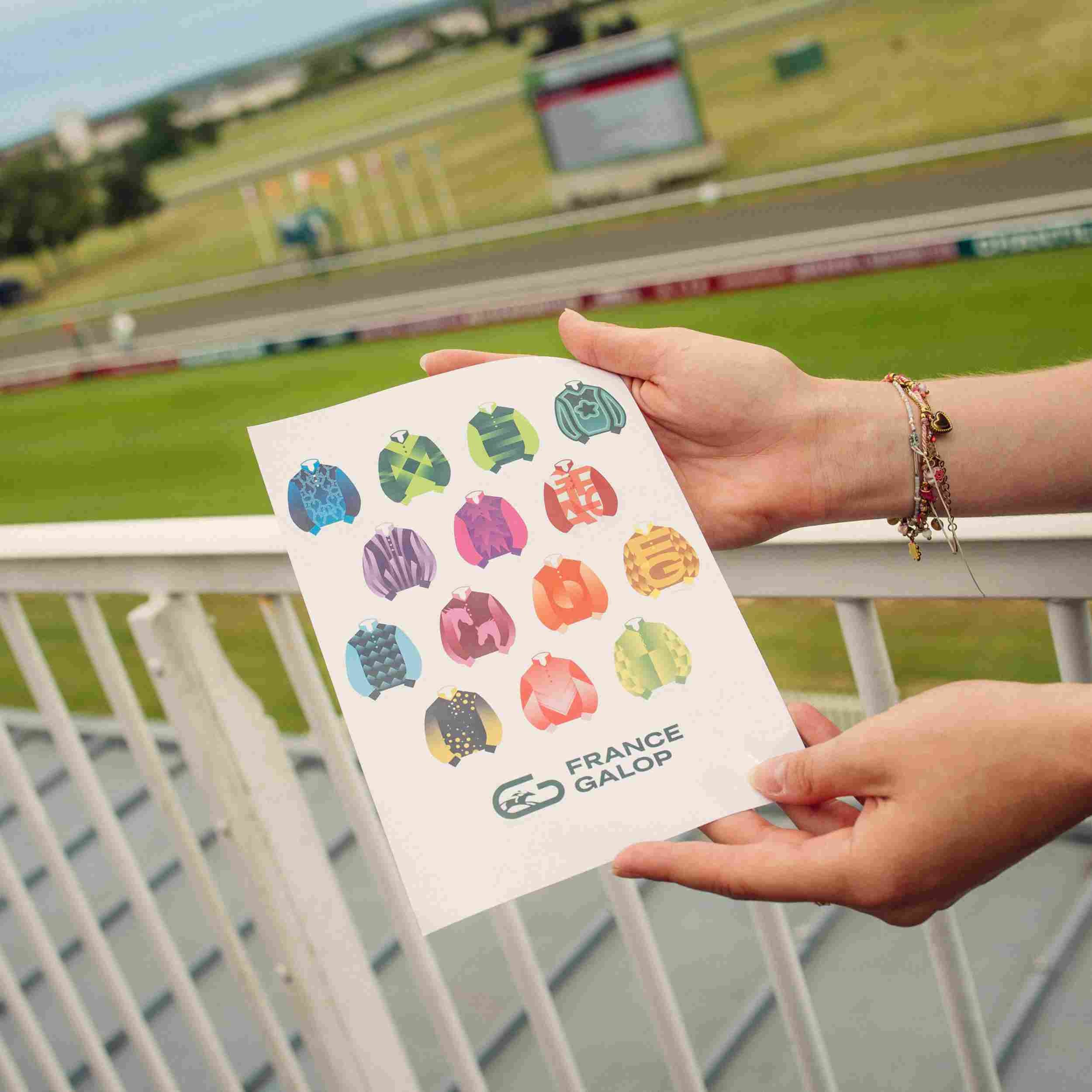 Stickers France Galop Casaques