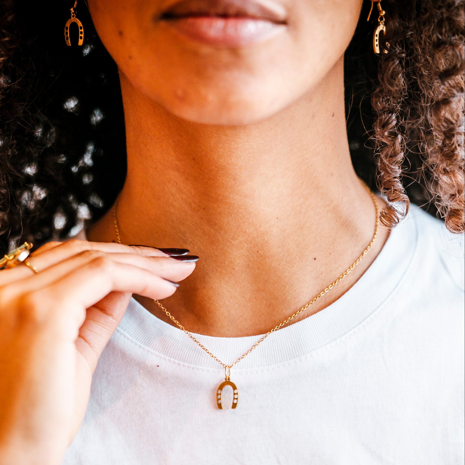 Collier Hippodrome en Famille Fer Doré