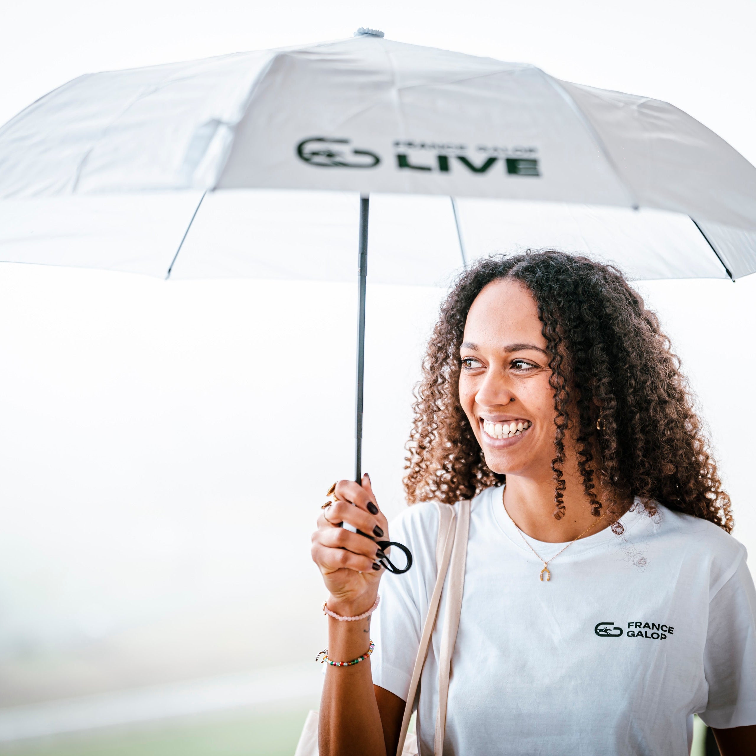 フランス ギャロップ ライブ アンブレラ ブラックハンドル